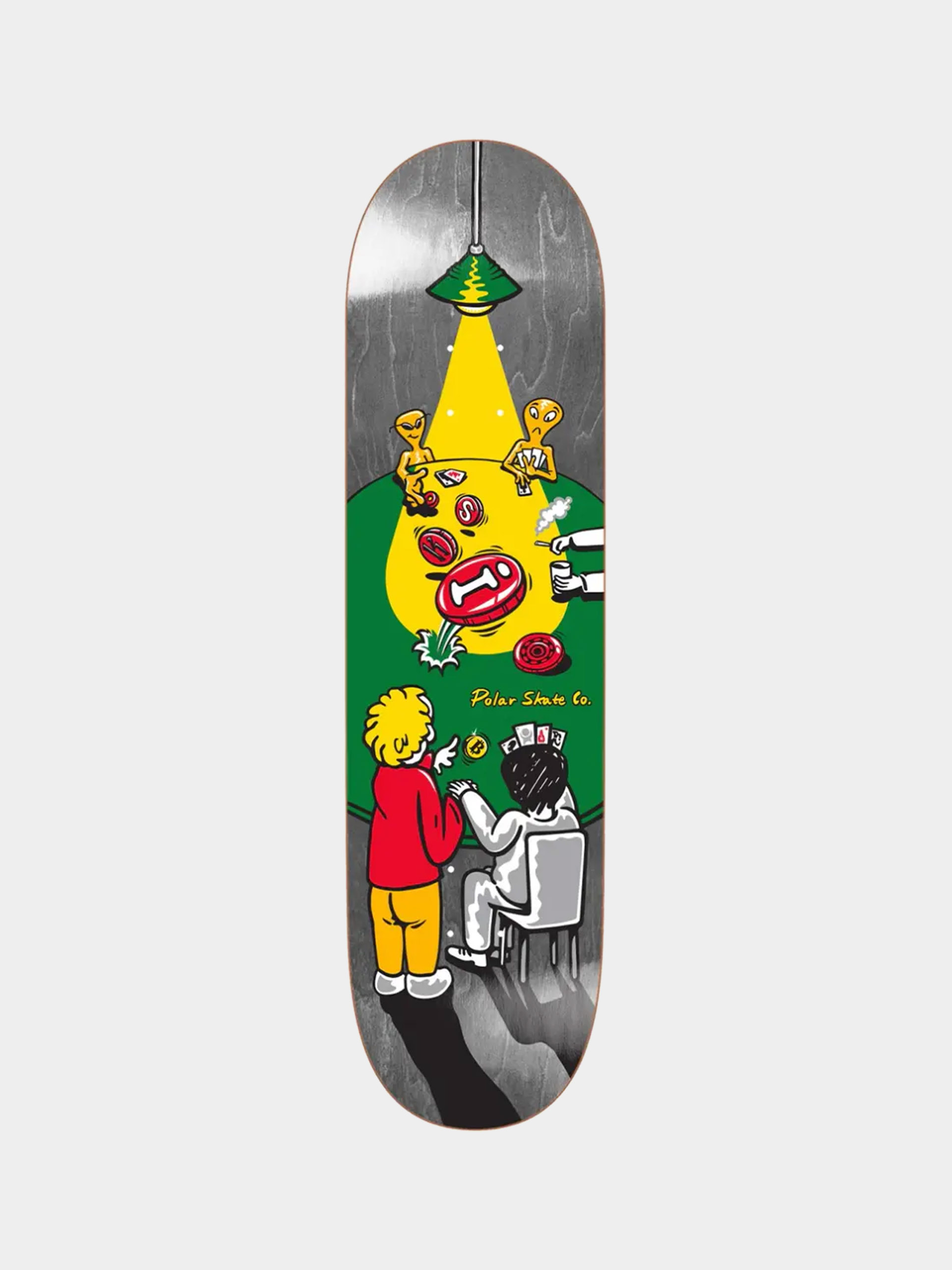 Polar Skate Deck Oskar Rozenberg Poker Face (black)