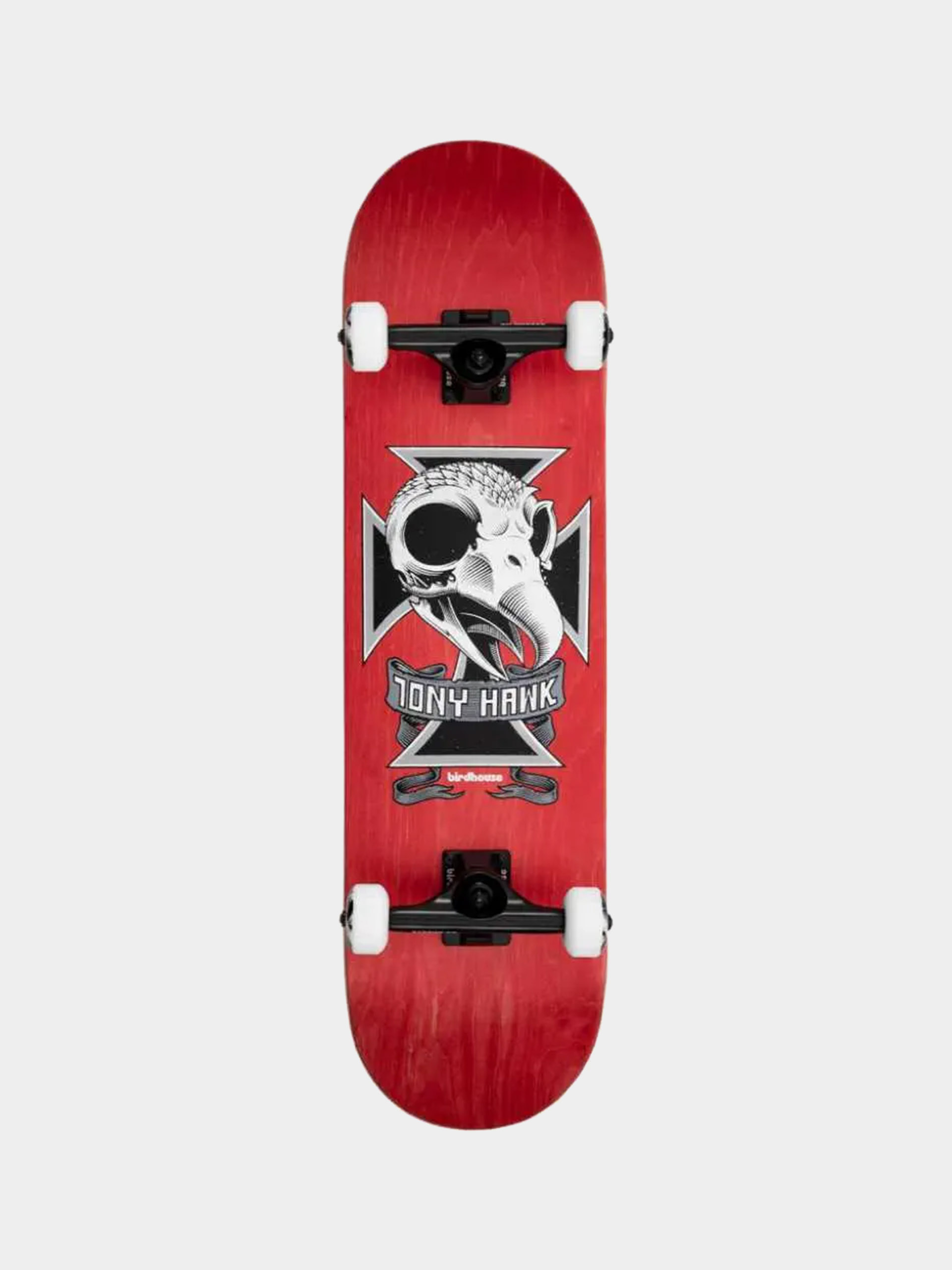 Birdhouse Skateboard Hawk Skull 2 - red (red)