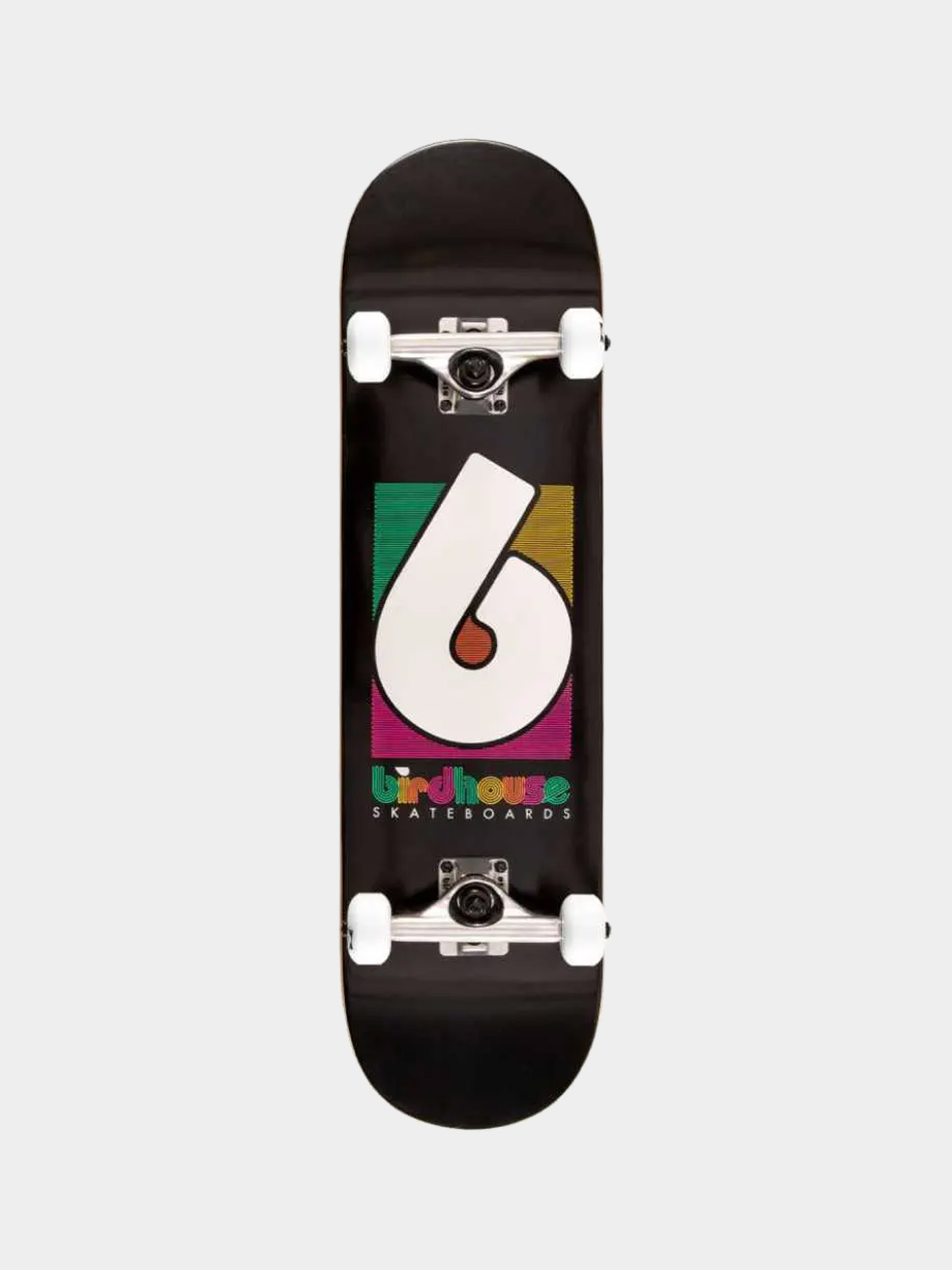 Birdhouse Skateboard Neon B Logo (black)