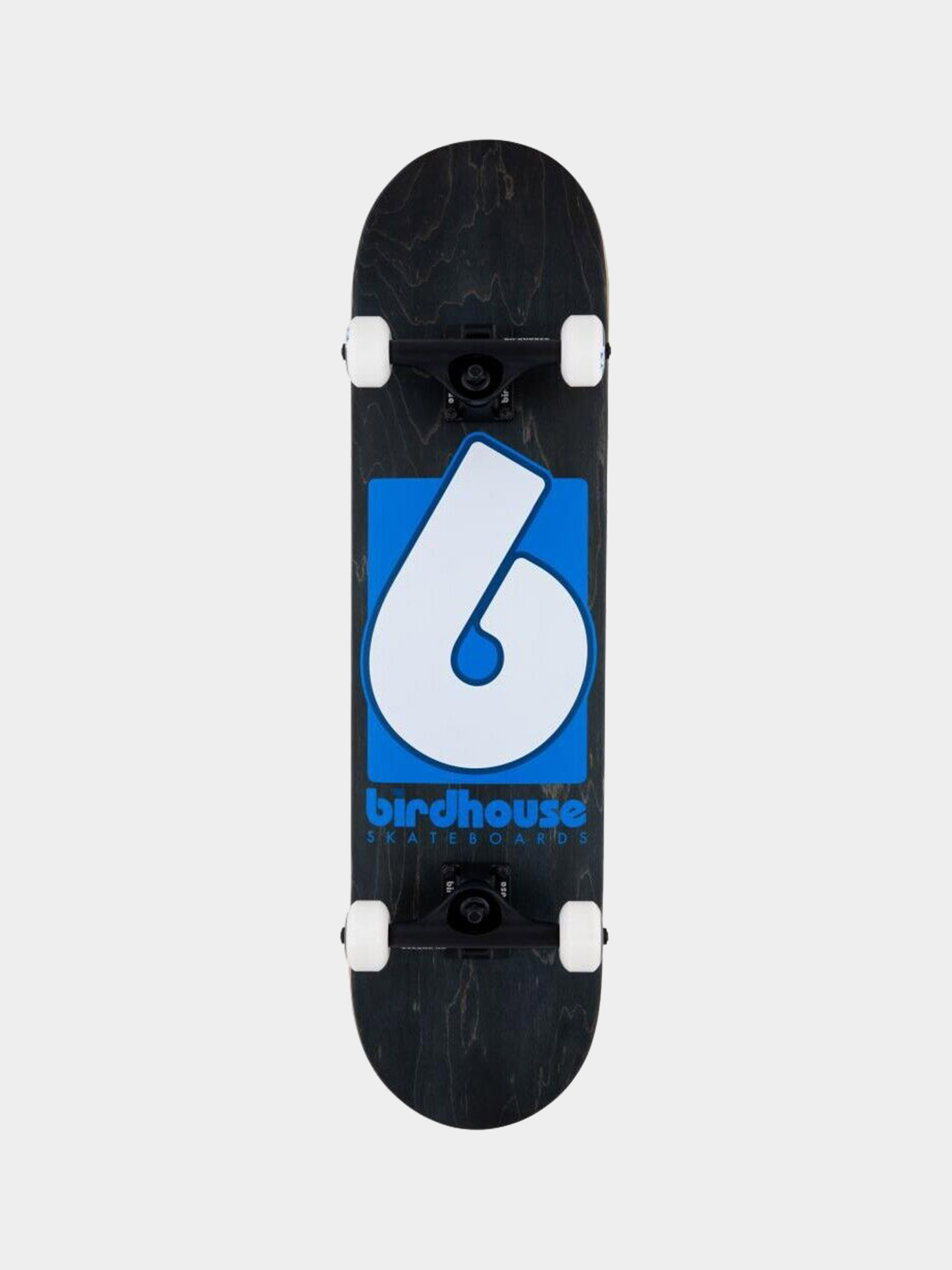 Birdhouse Skateboard B Logo (black/blue)