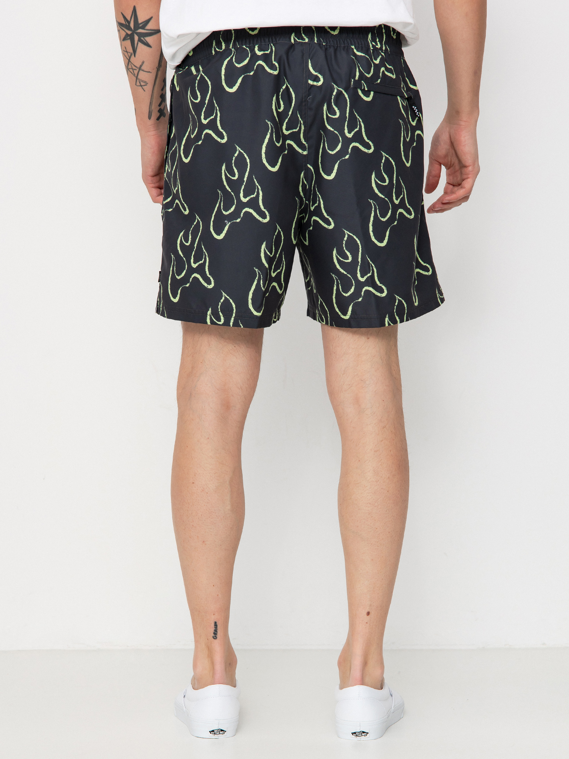Vans Primary Print Elastic Boardshorts (asphalt/shadow lime)