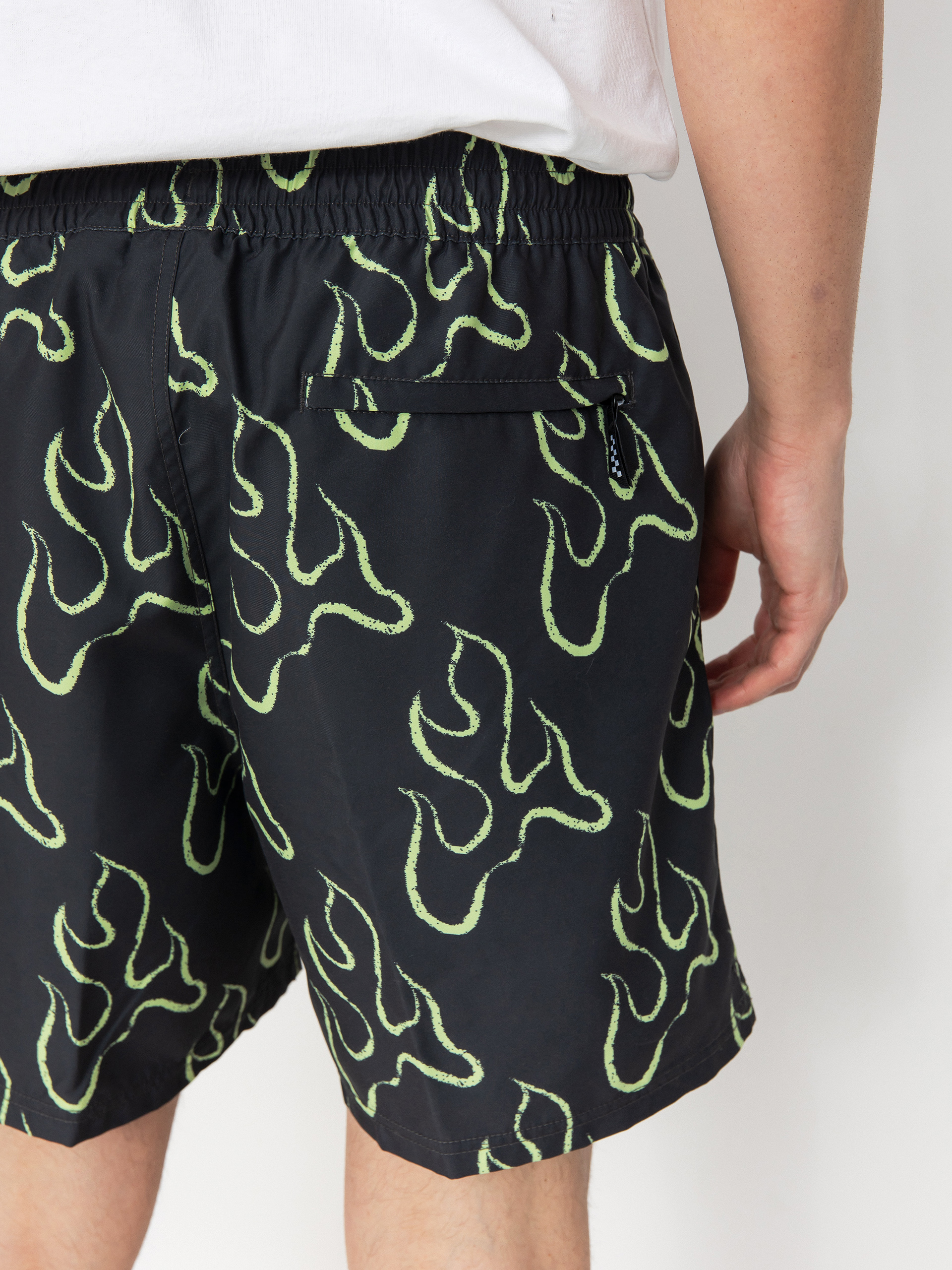 Vans Primary Print Elastic Boardshorts (asphalt/shadow lime)