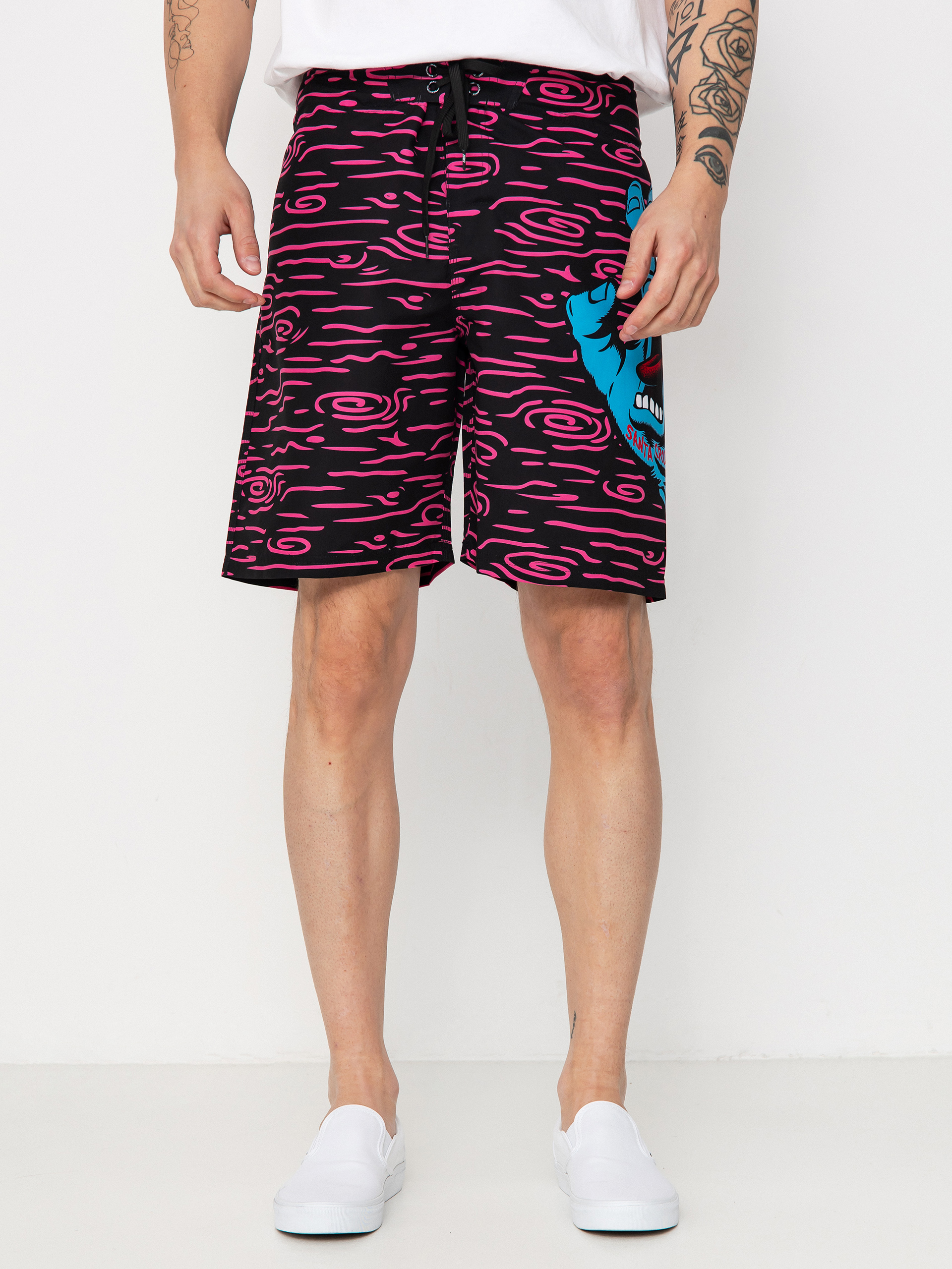 Santa Cruz Screaming Hand Boardshorts (neon wood)
