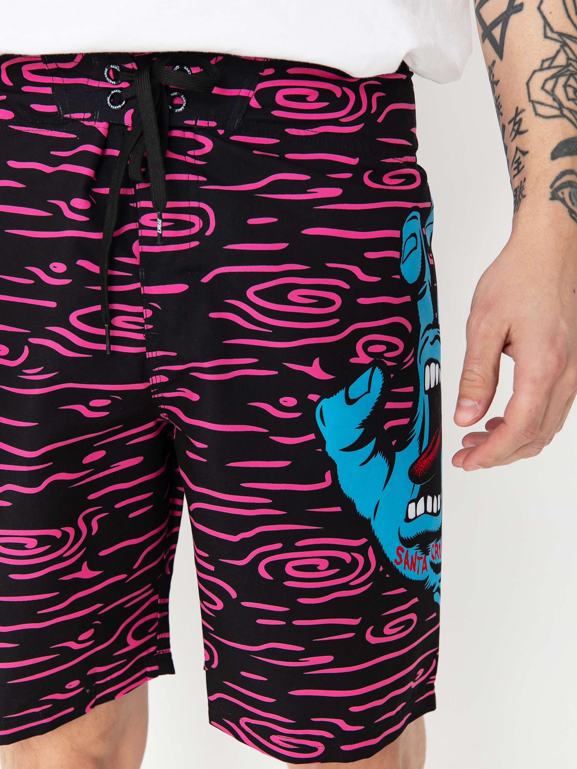 Santa Cruz Screaming Hand Boardshorts (neon wood)
