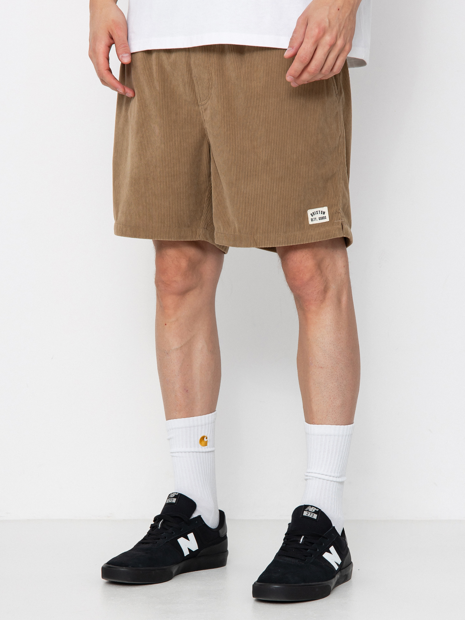 Brixton Everyday Corduroy Shorts - brown (khaki)