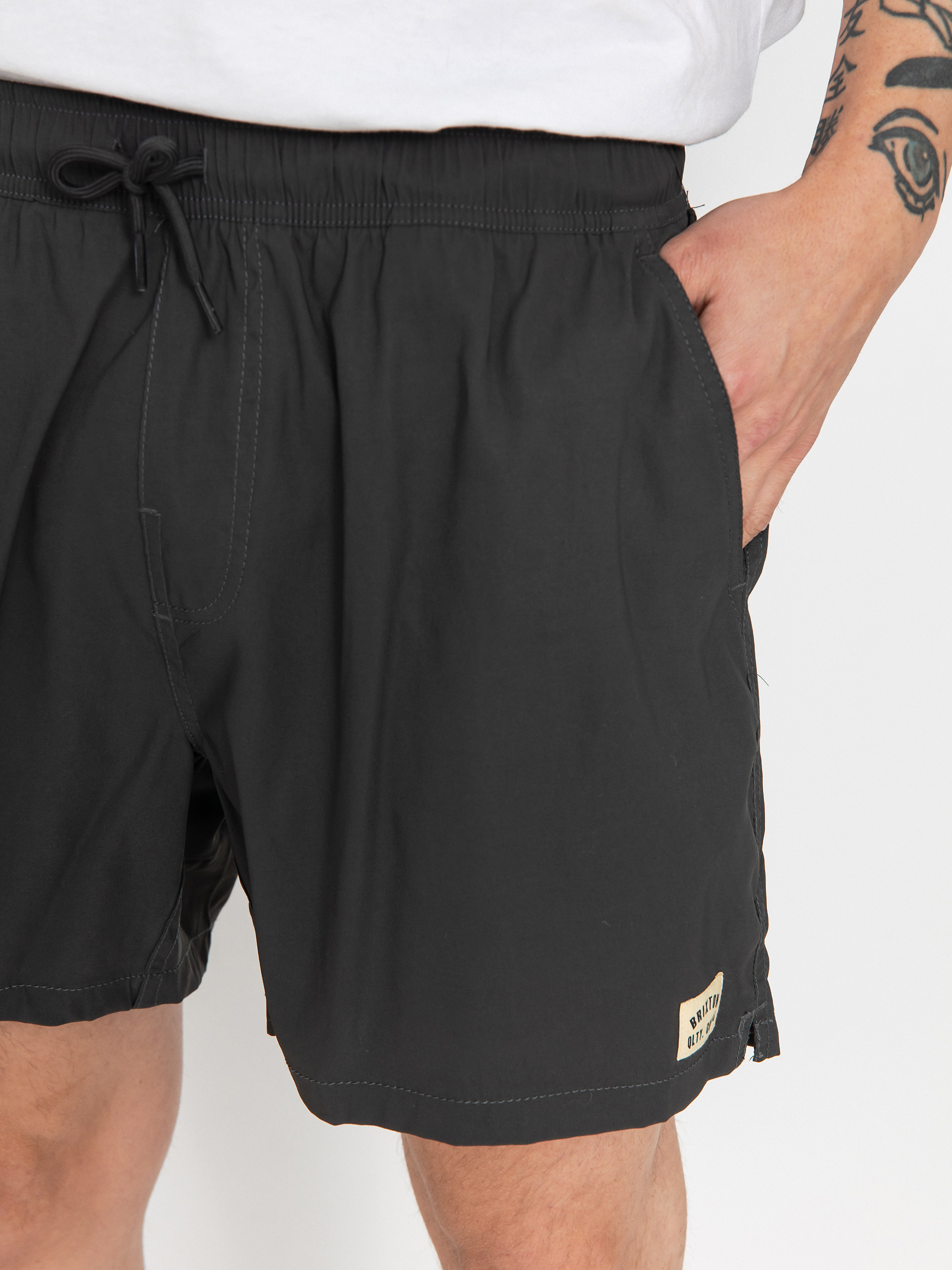 Brixton Everyday Hybrid 5 Shorts (washed black)