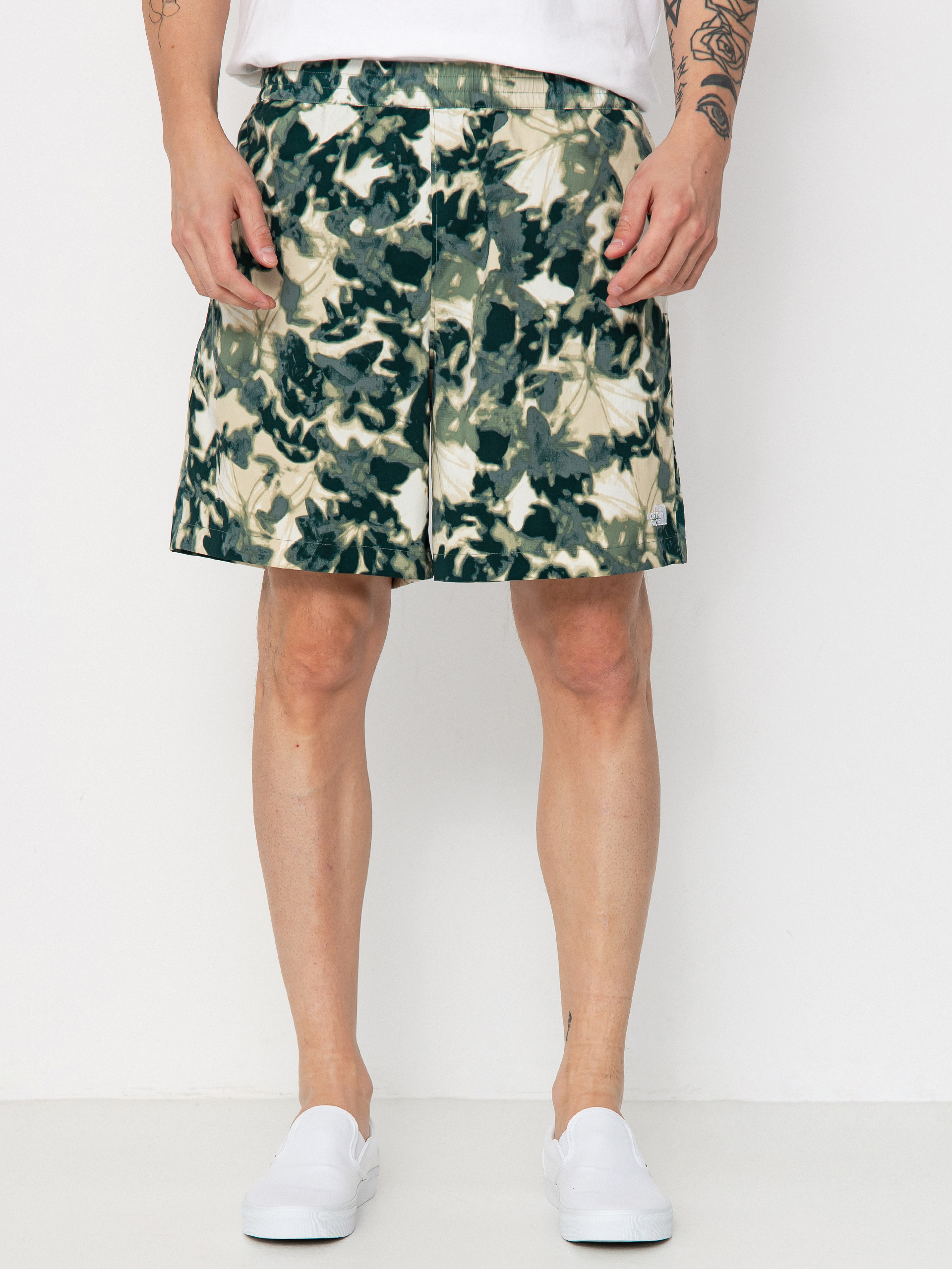 The North Face Class V Pathfinder Shorts - white, green (duck