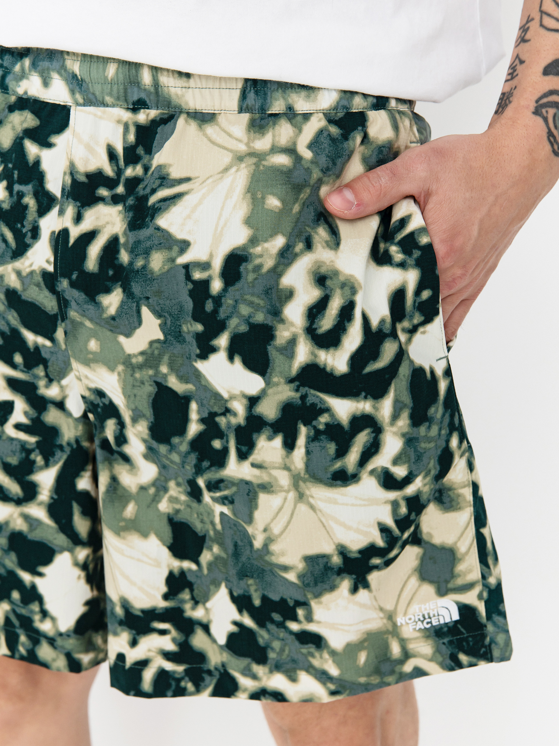 The North Face Class V Pathfinder Shorts (duck green/lux print)