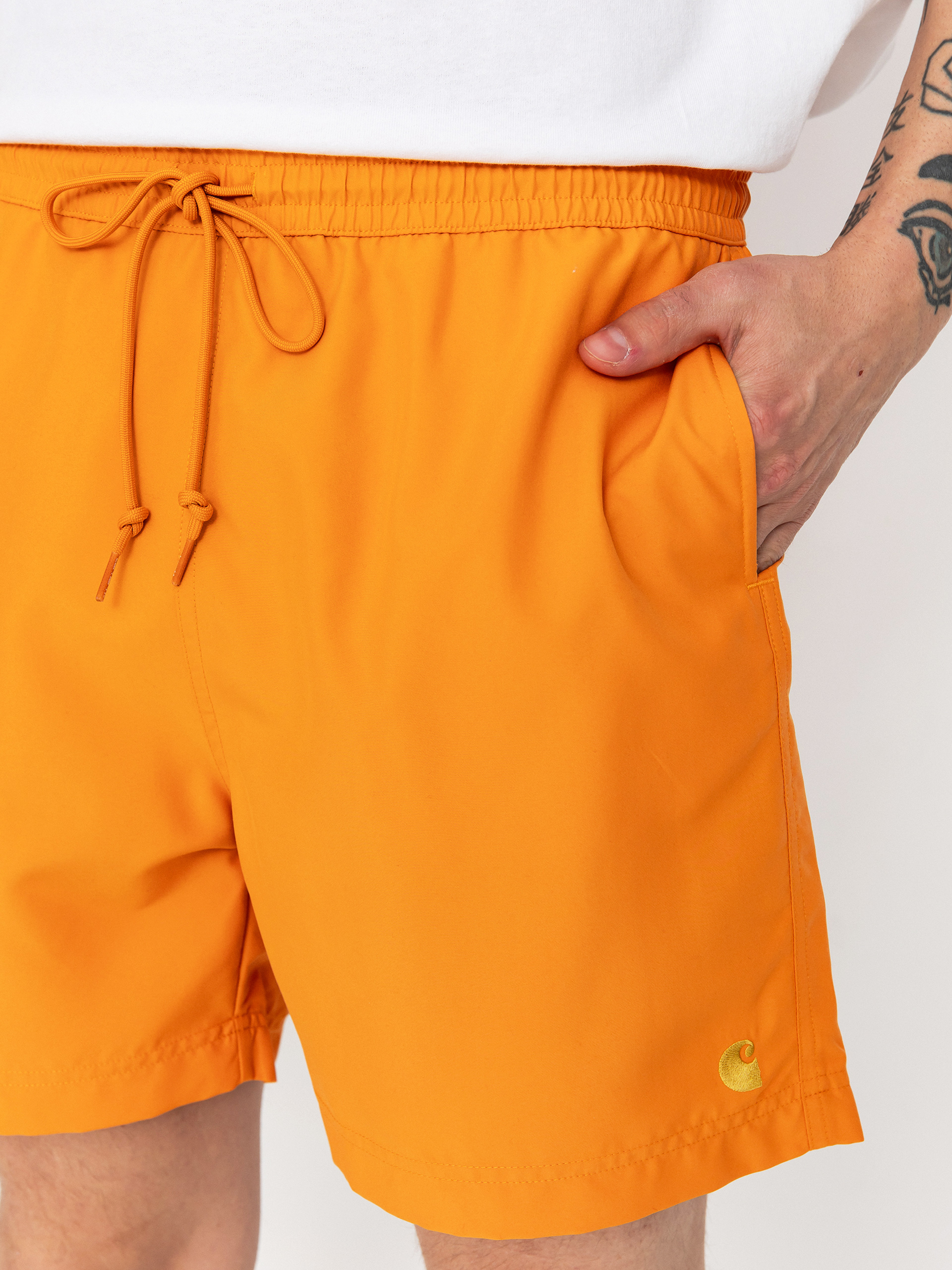 Carhartt WIP Shorts Chase Swim (pumpkin/gold)