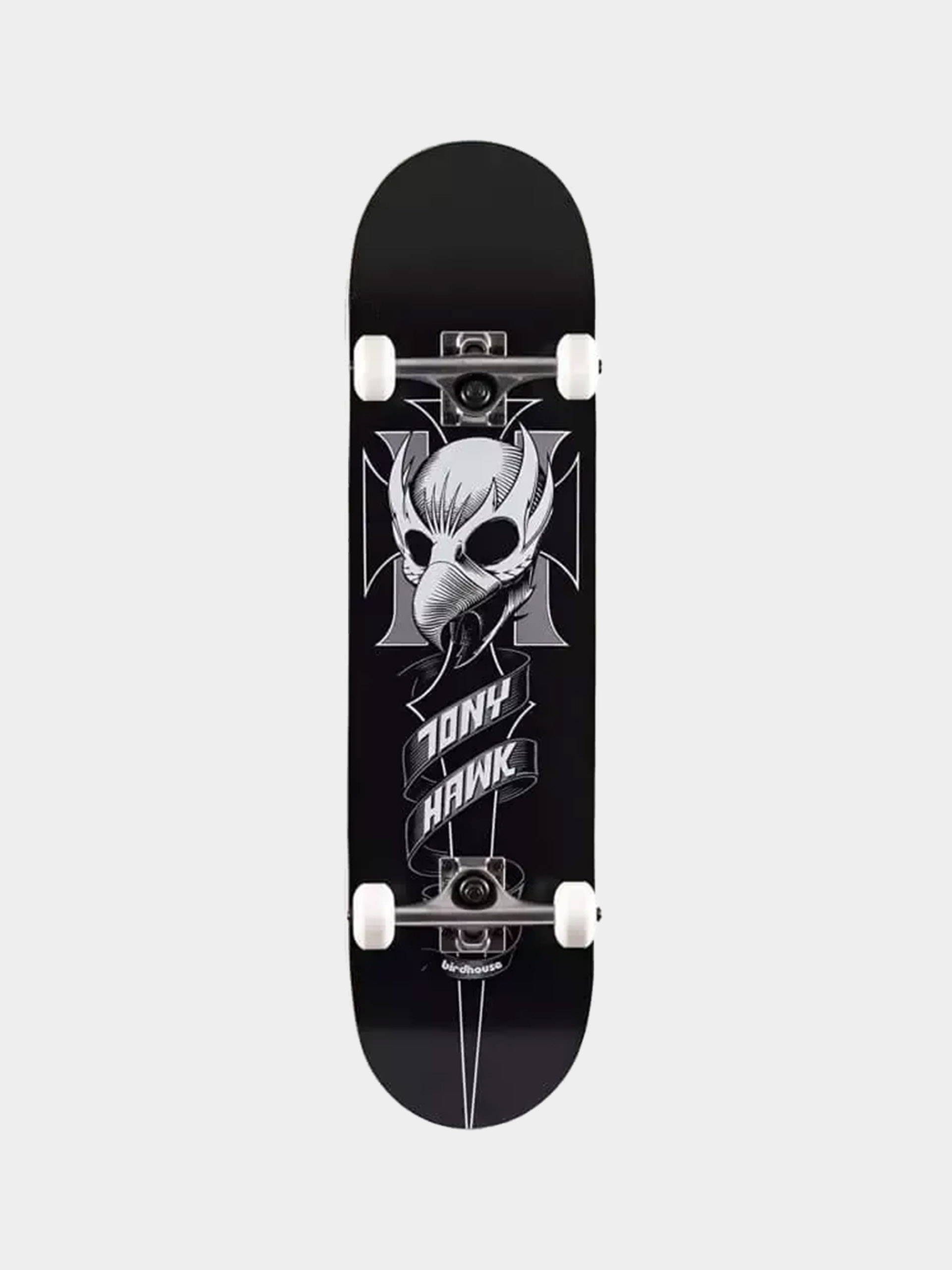 Birdhouse Skateboard Hawk Crest (black)