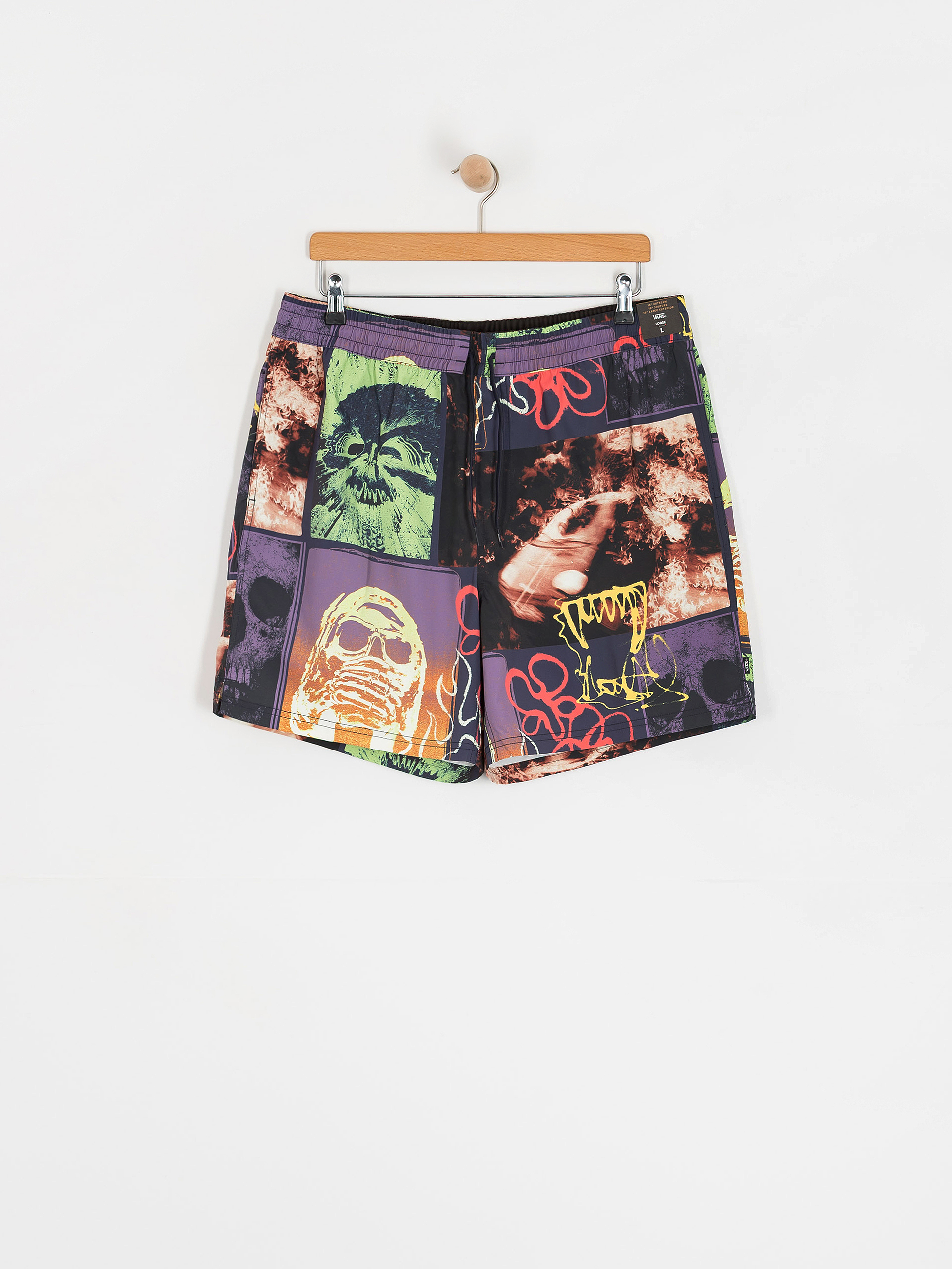 Vans Shorts Primary Crazy Print Loose Elastic (parisian night)