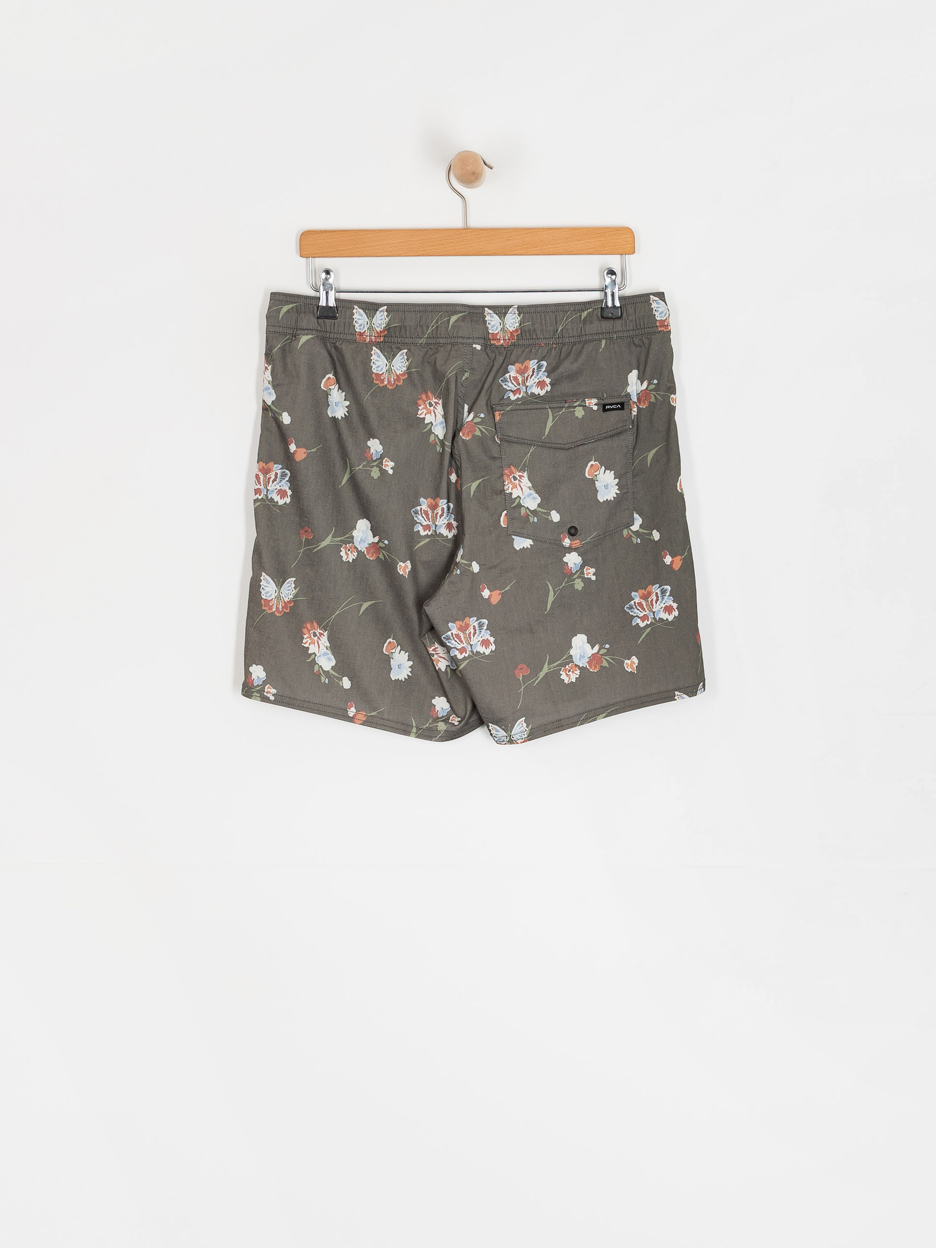 RVCA Shorts Barnes Elastic Short 17 (black floral print)