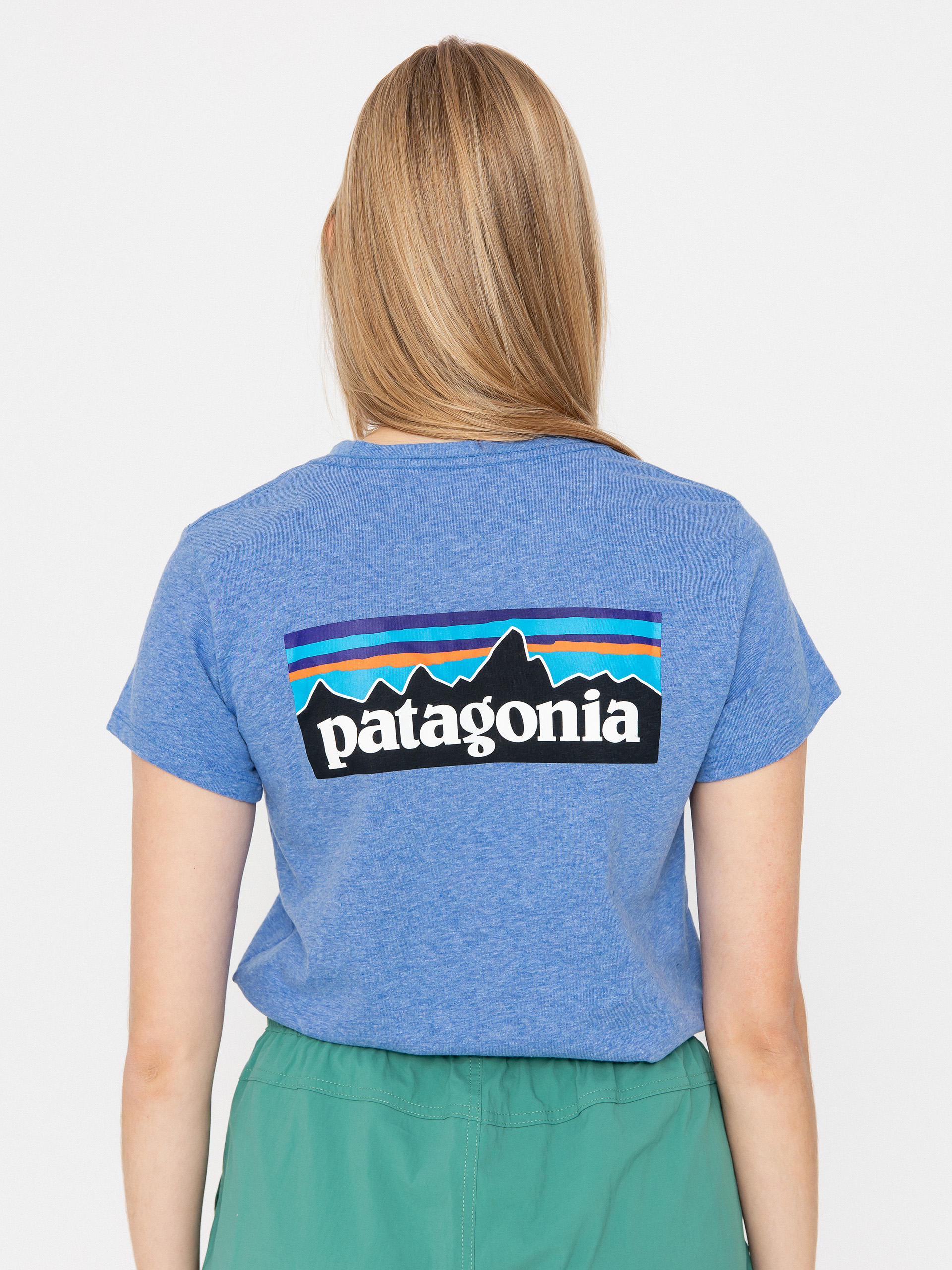 Patagonia T-Shirt P 6 Logo Responsibili Wmn (abundant blue)