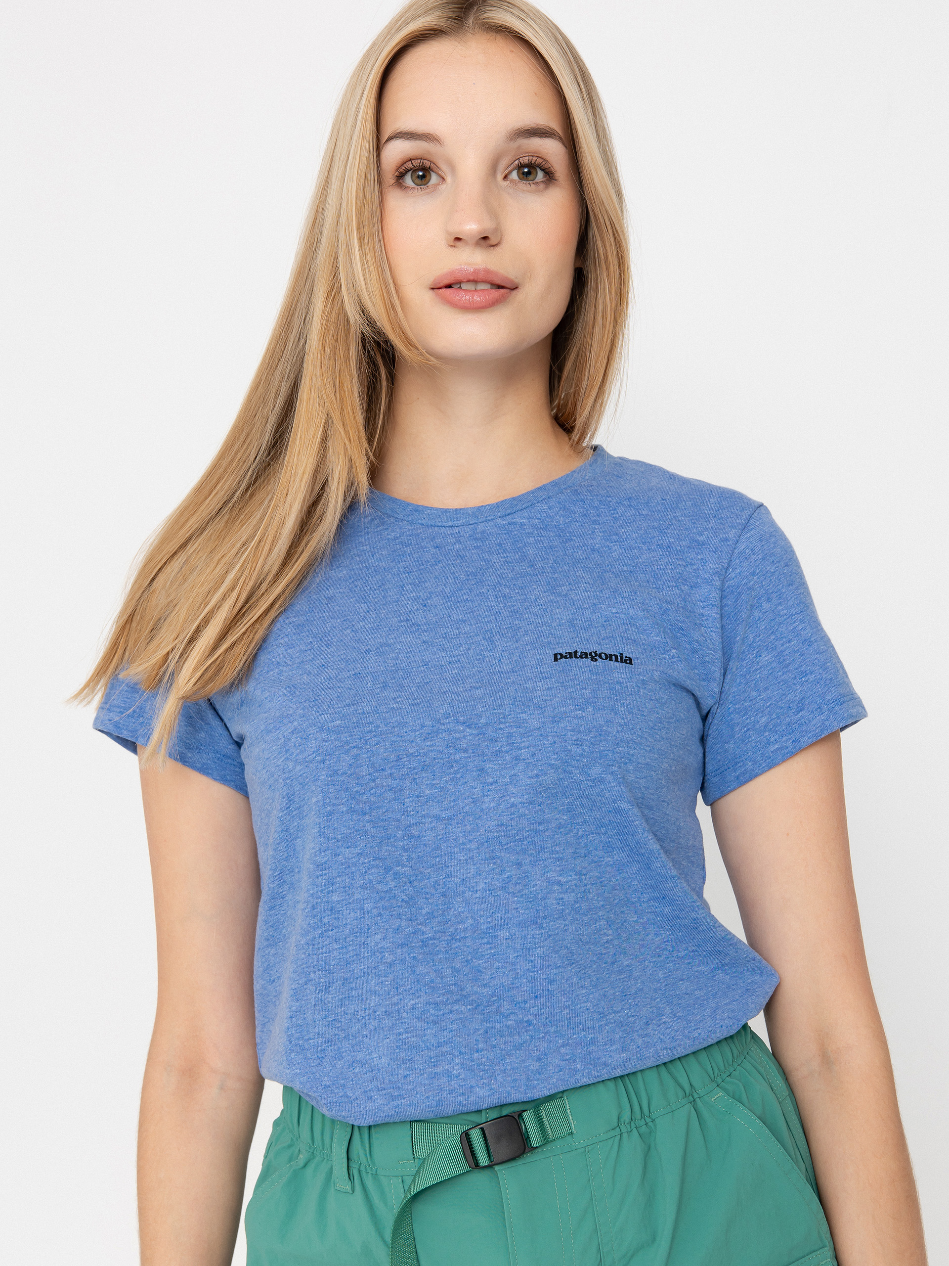 Patagonia T-Shirt P 6 Logo Responsibili Wmn (abundant blue)