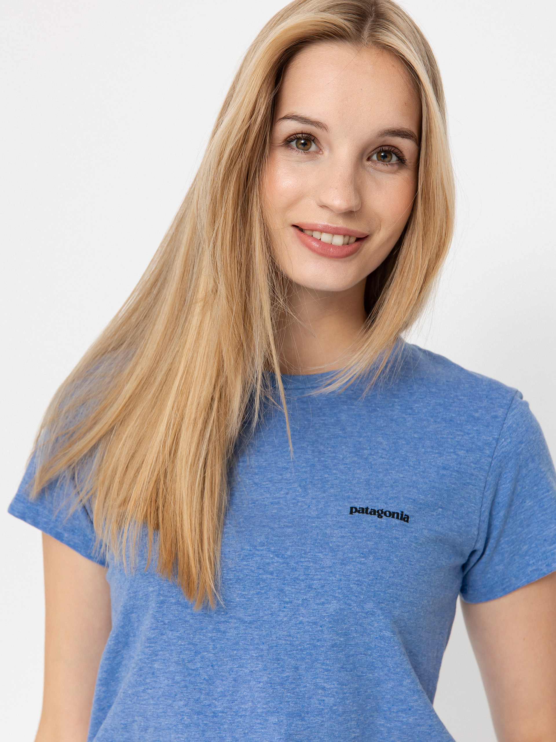 Patagonia T-Shirt P 6 Logo Responsibili Wmn (abundant blue)