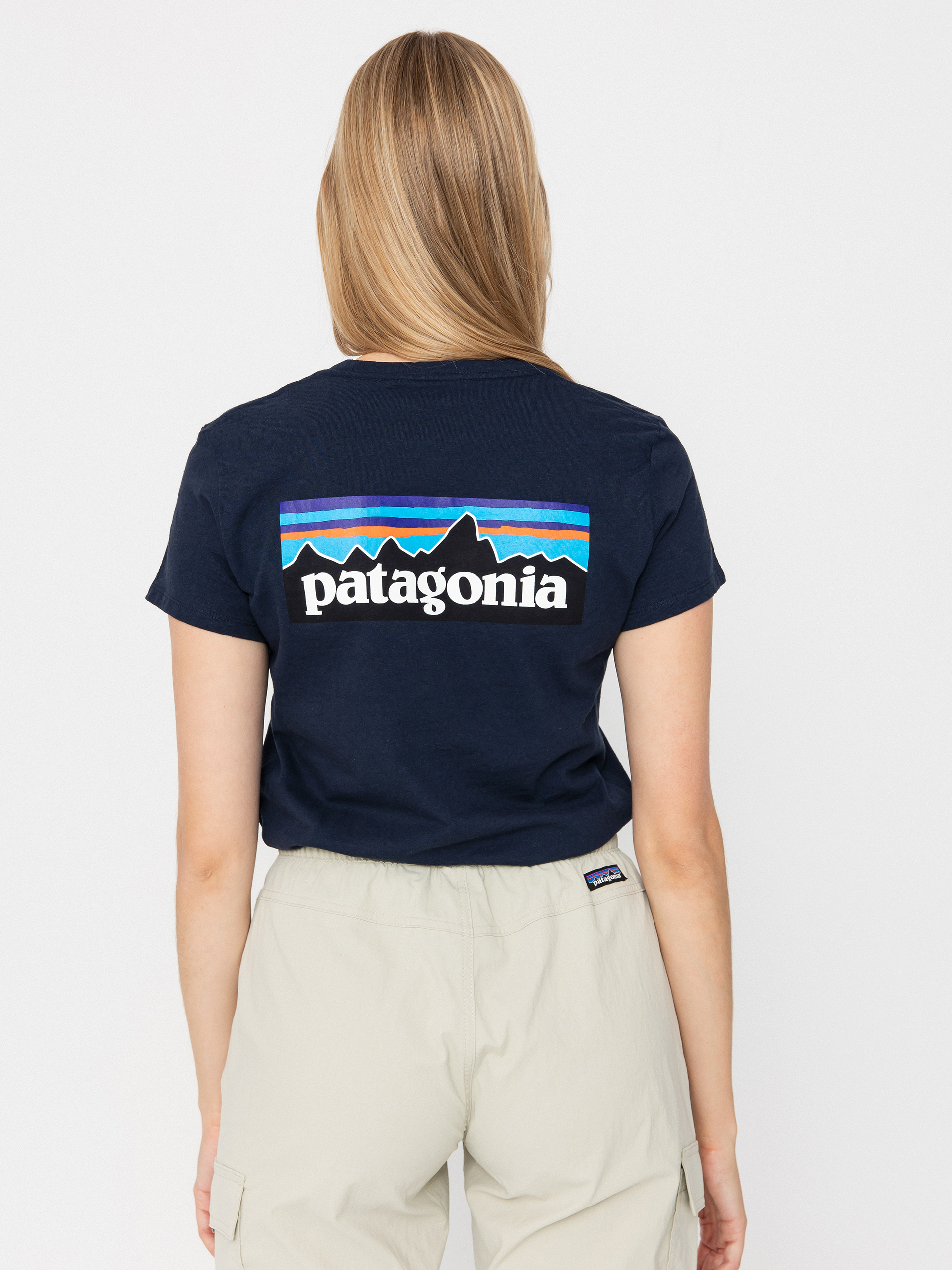 Patagonia P 6 Logo Responsibili T-shirt Wmn - navy blue (new navy)