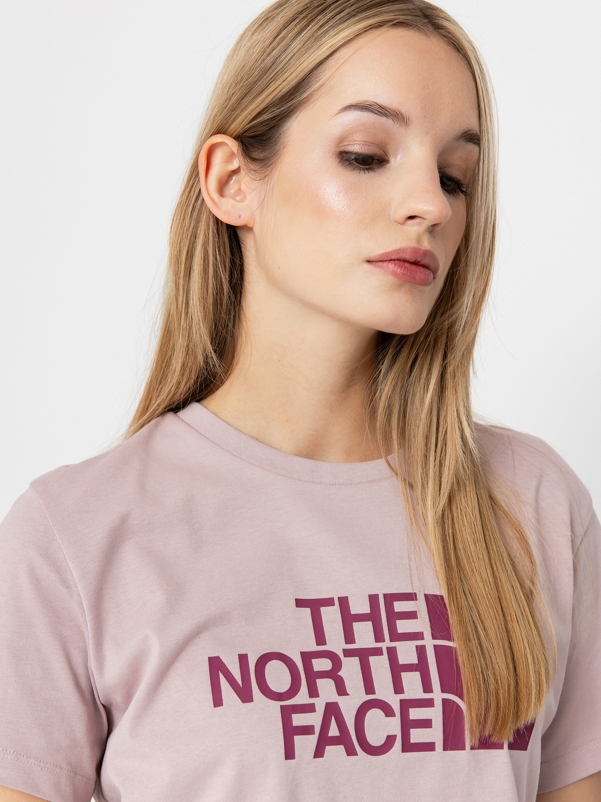 The North Face T-Shirt Easy Relaxed Cropped Wmn (metal pink/cyber berry)