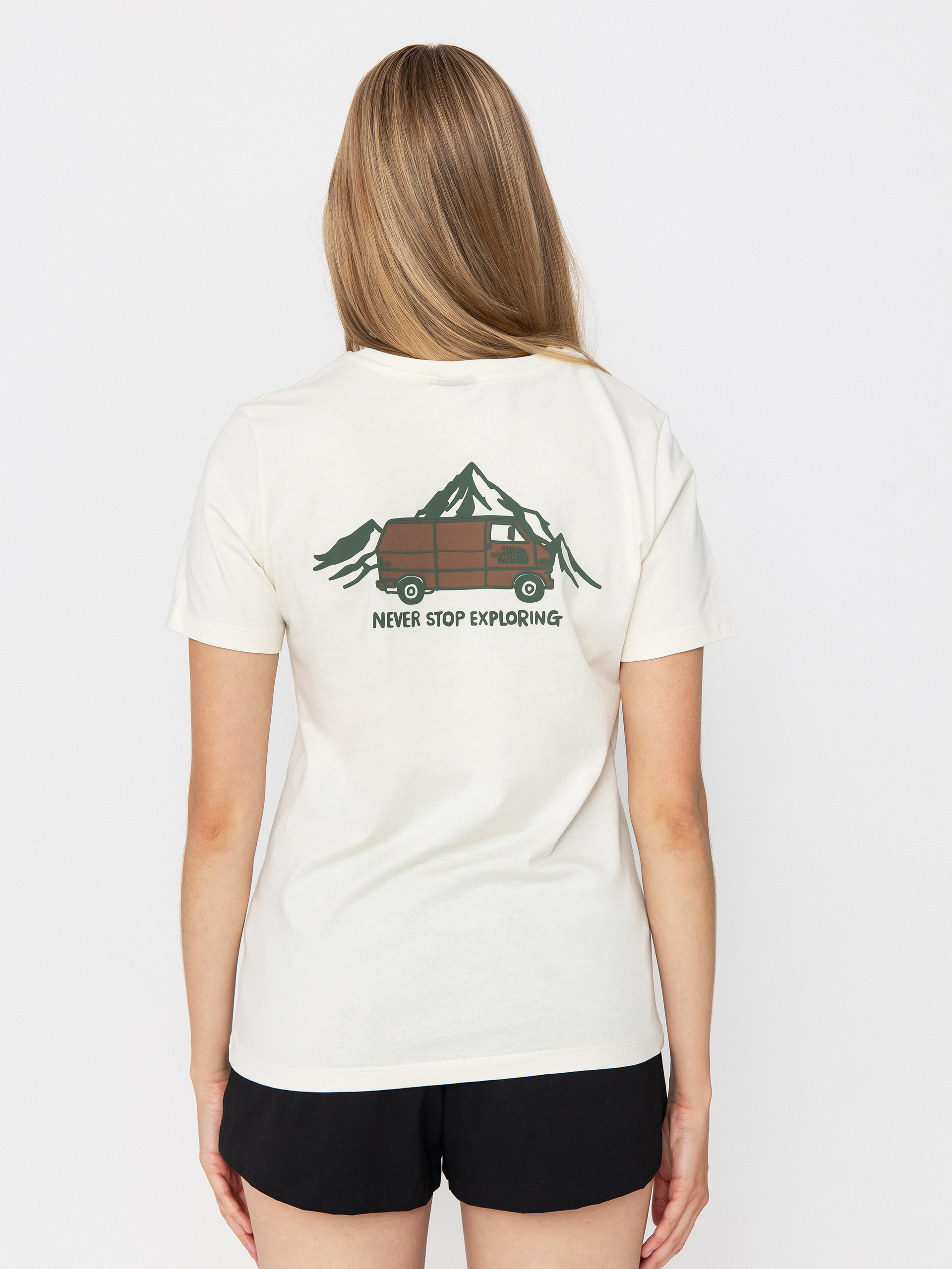 売れ筋商品|||ノースフェイス カットソー トップス レディース Women's Outdoor Valley Cotton Graphic T-Shirt White Dune THEN05266_01_202501250620.jpg