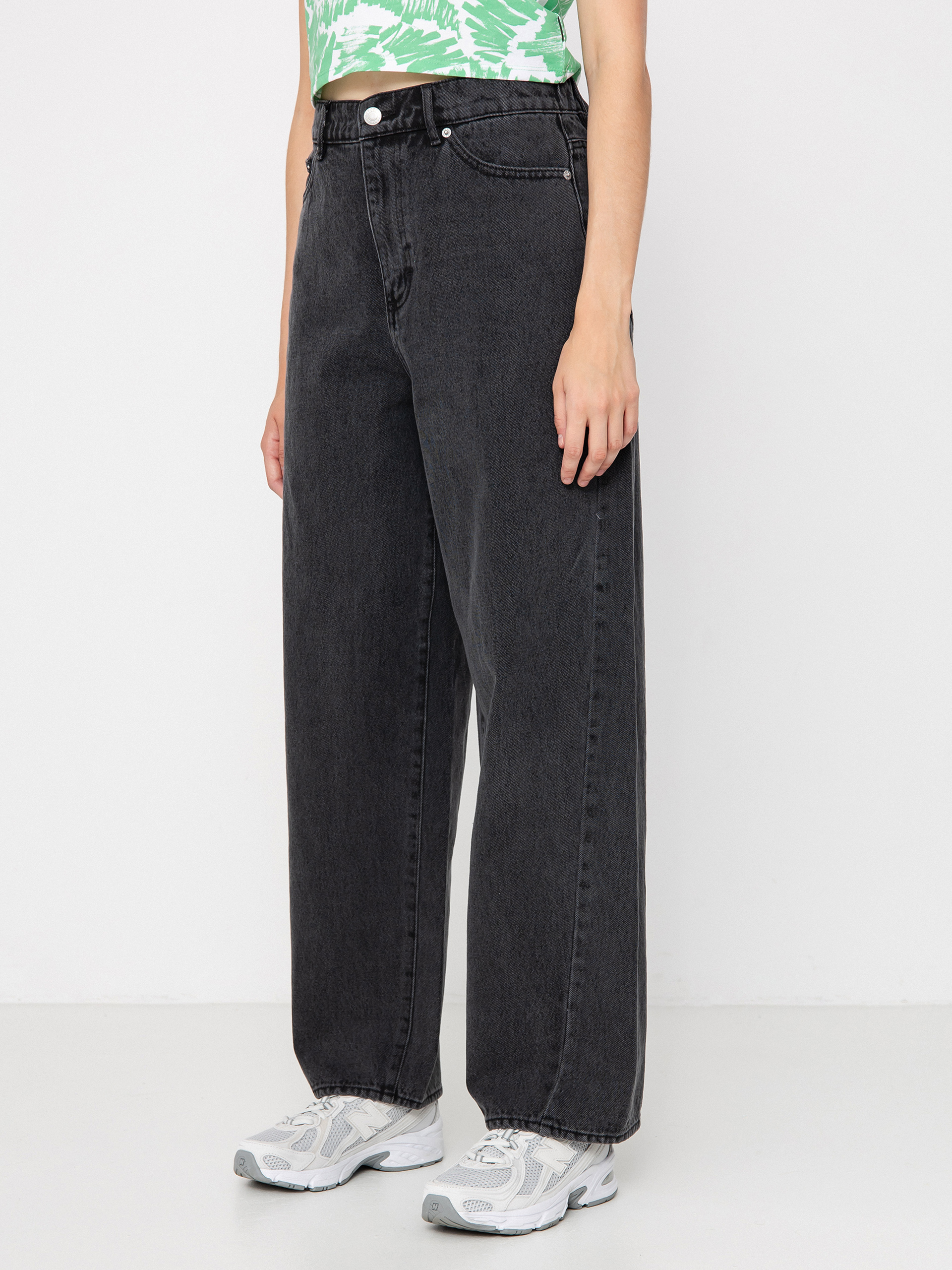 OBEY Leah III Baggy Denim Wmn Hose (black ash)