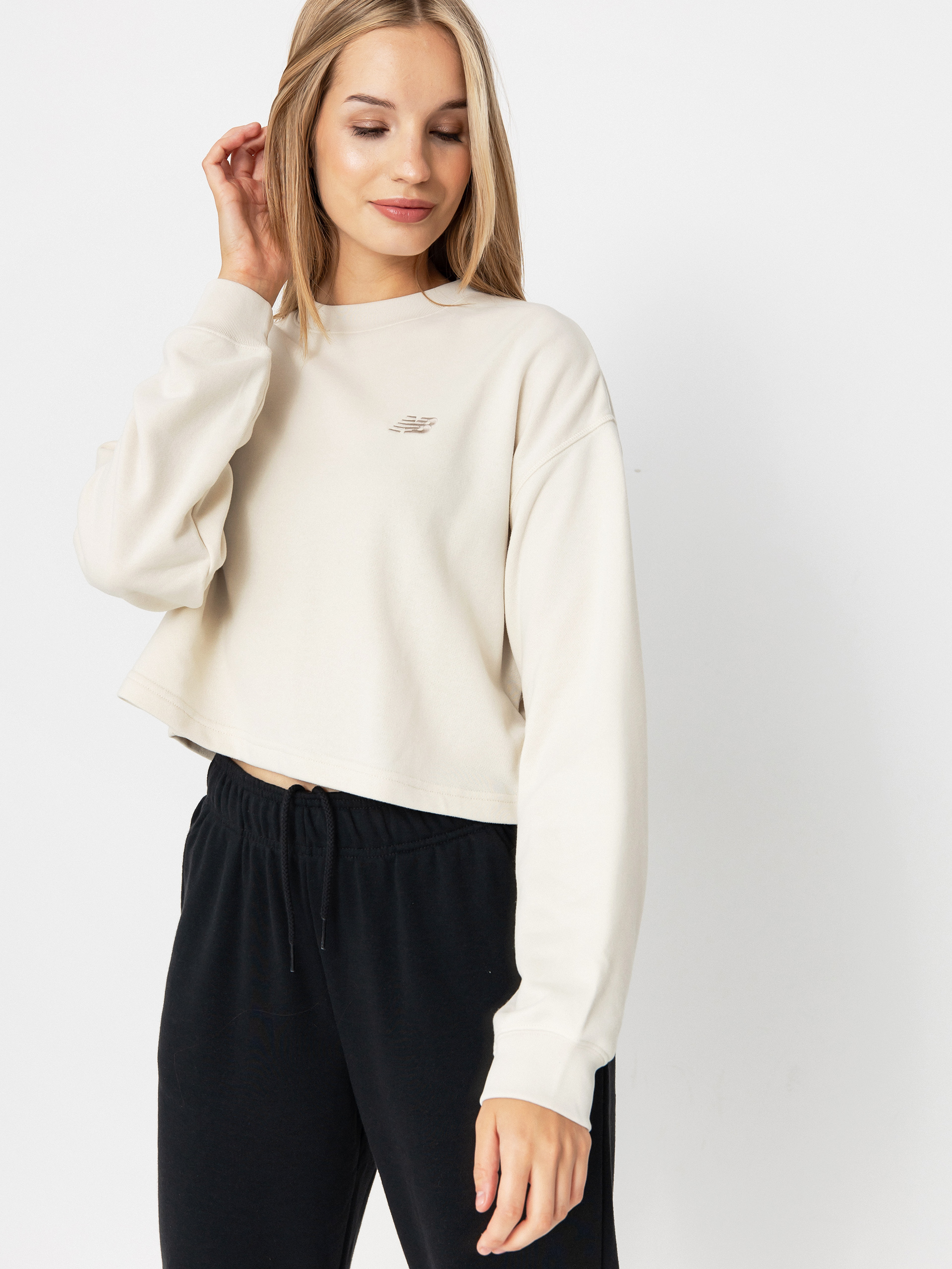 New Balance Coastal Fleece Sweatshirt Wmn (linen)