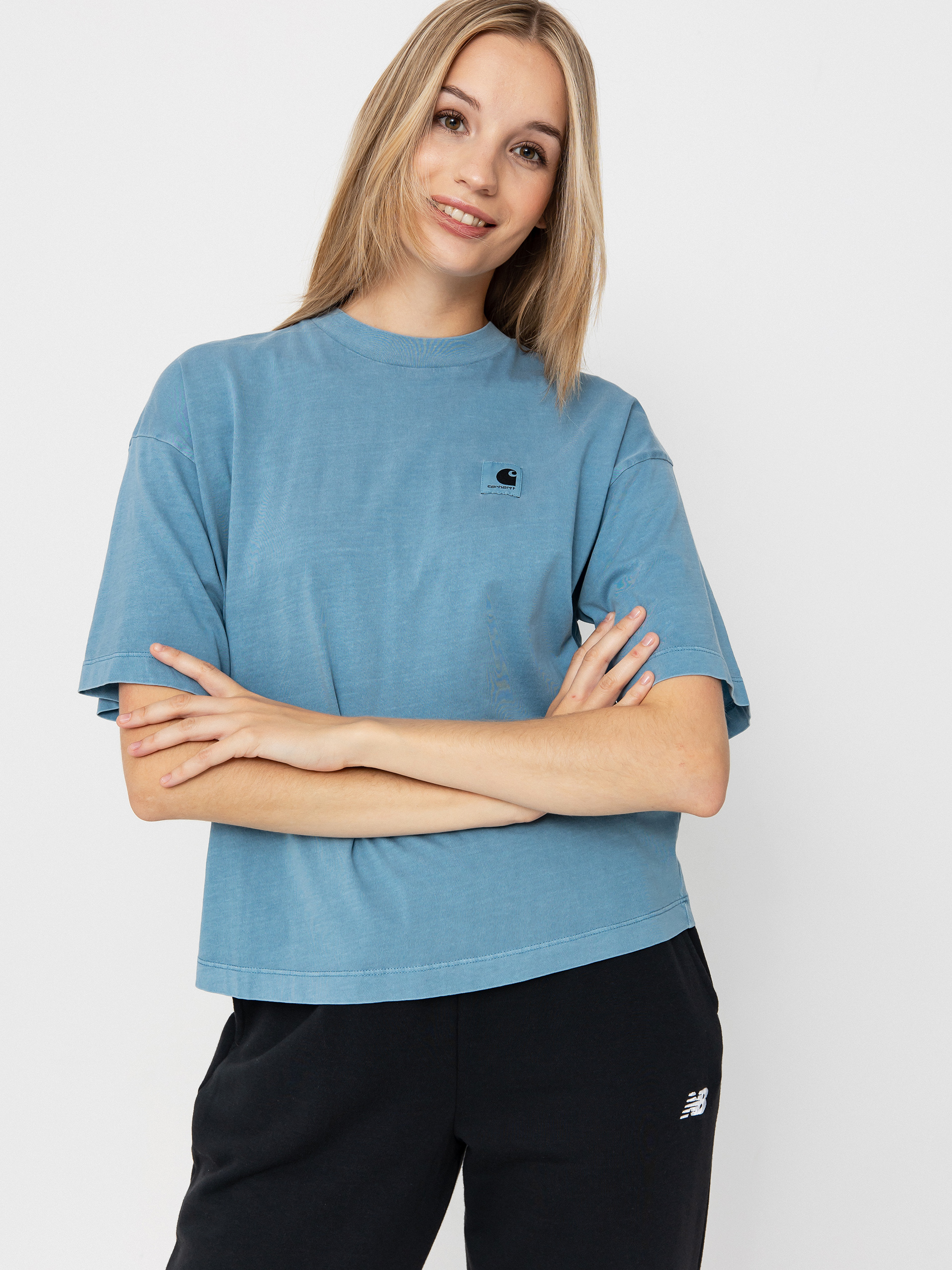 Carhartt WIP T-Shirt Nelson Wmn - grey (graphite)