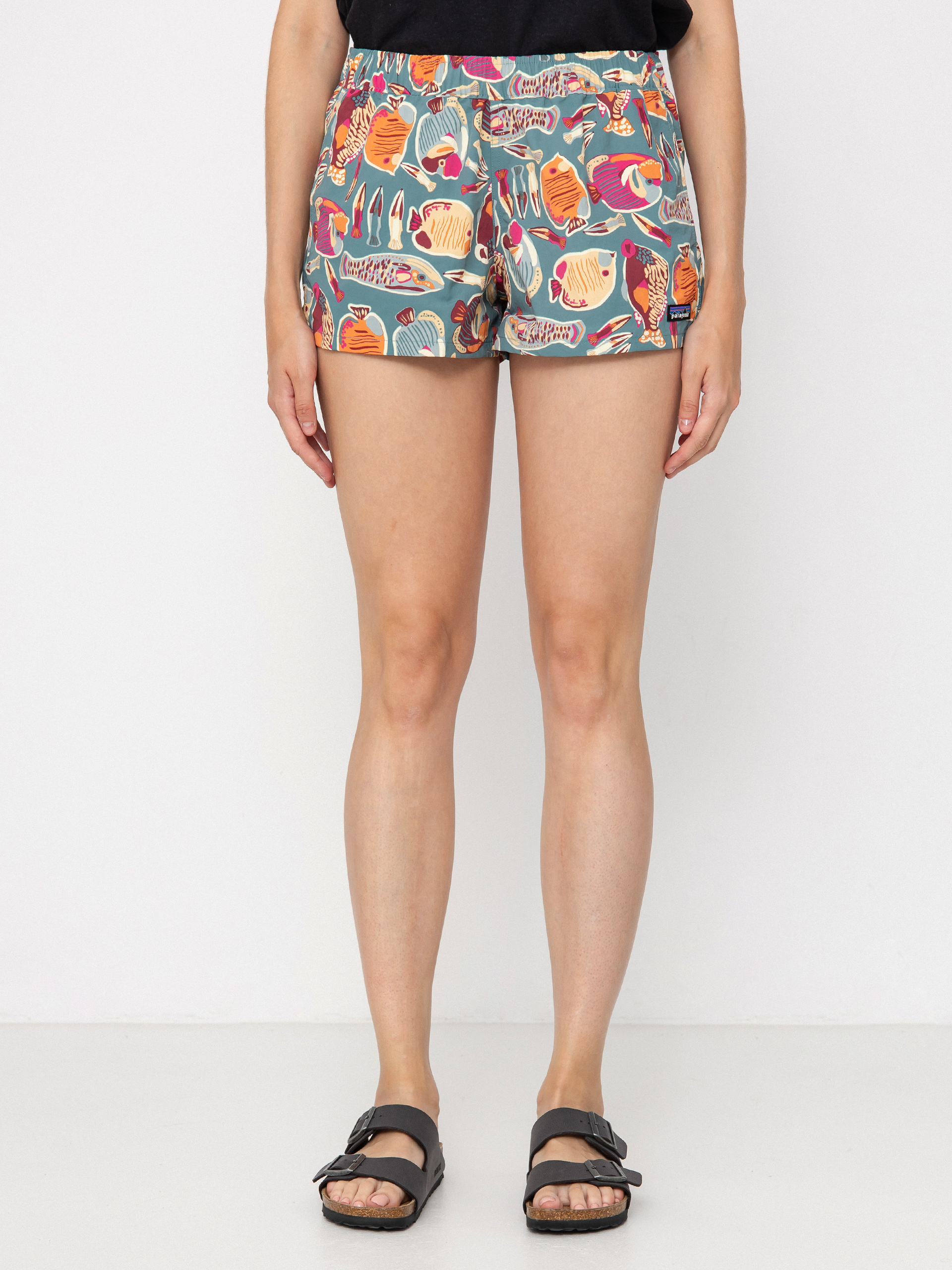 Patagonia Shorts Barely Baggies 2 1/2 in Wmn (wrasse/wetland blue)