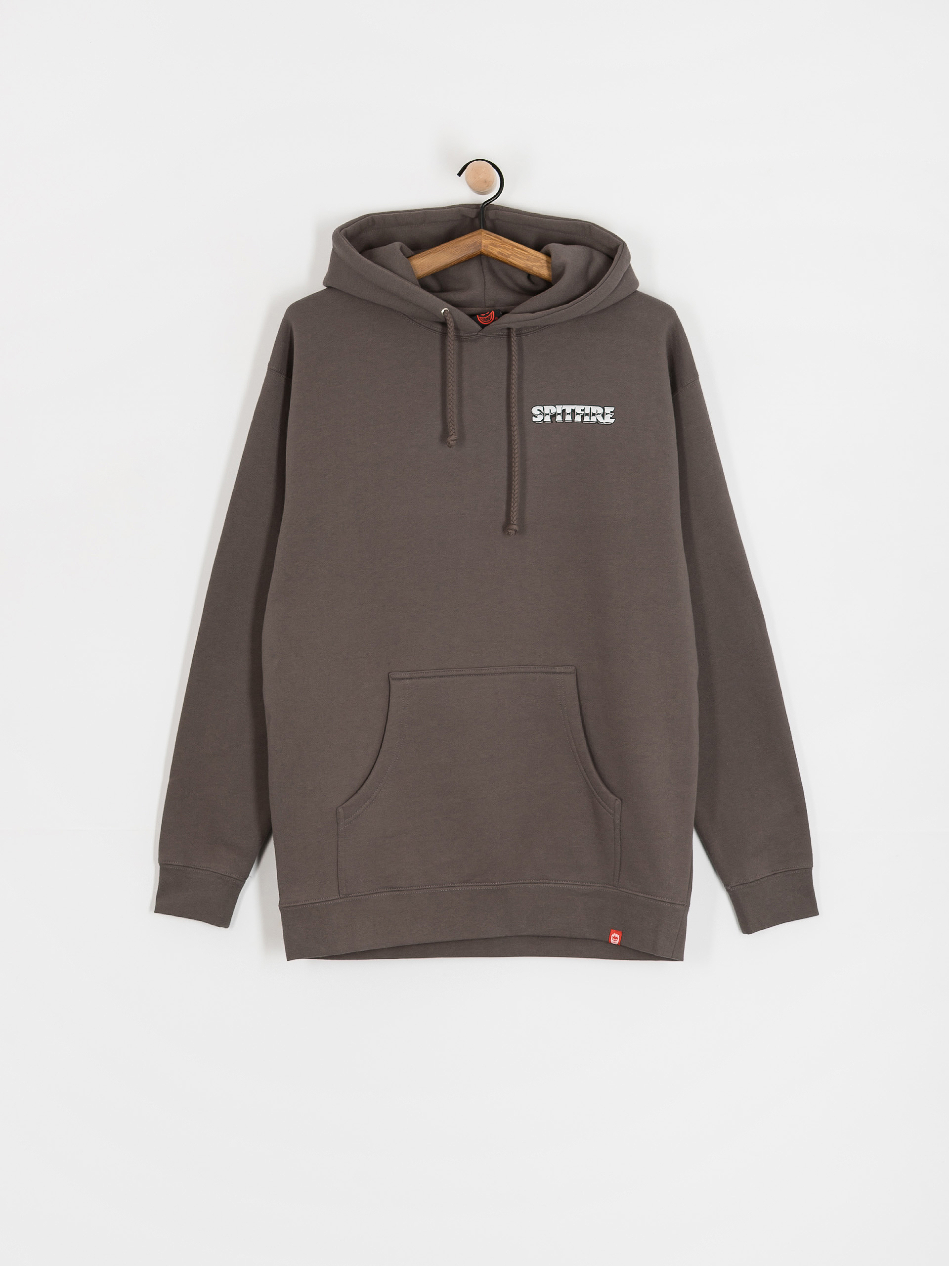 Spitfire Hoodie Burnout HD (charcoal solid w/multi color prints)