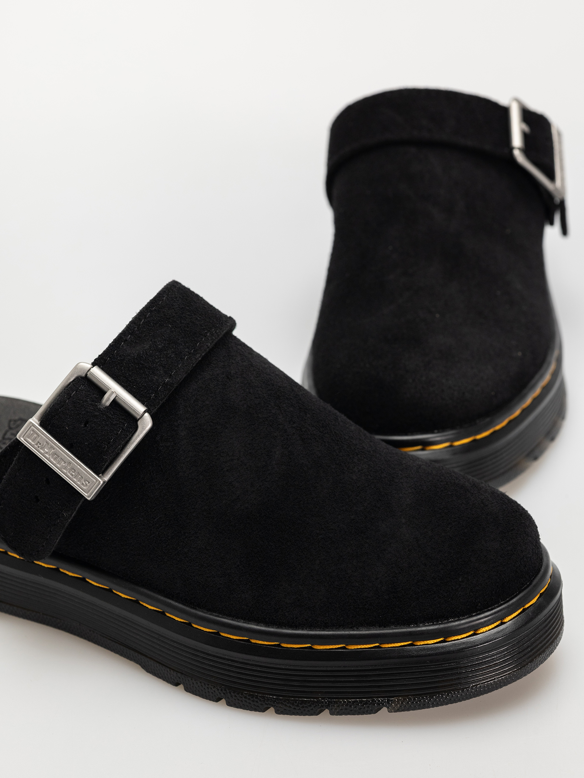 Dr. Martens Brookline Mule Shoes (black bronx suede)