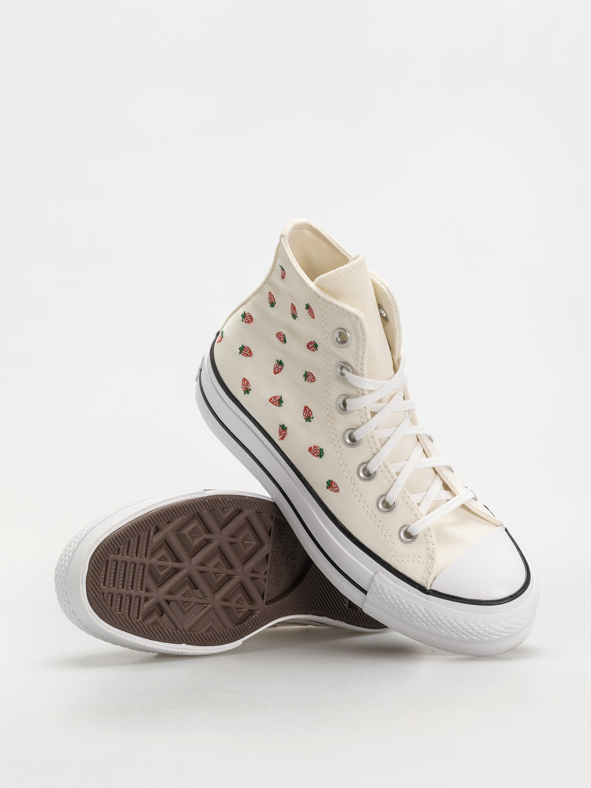 Converse Chuck Taylor All Star Lift Hi Wmn Chucks (egret/soft red/white)