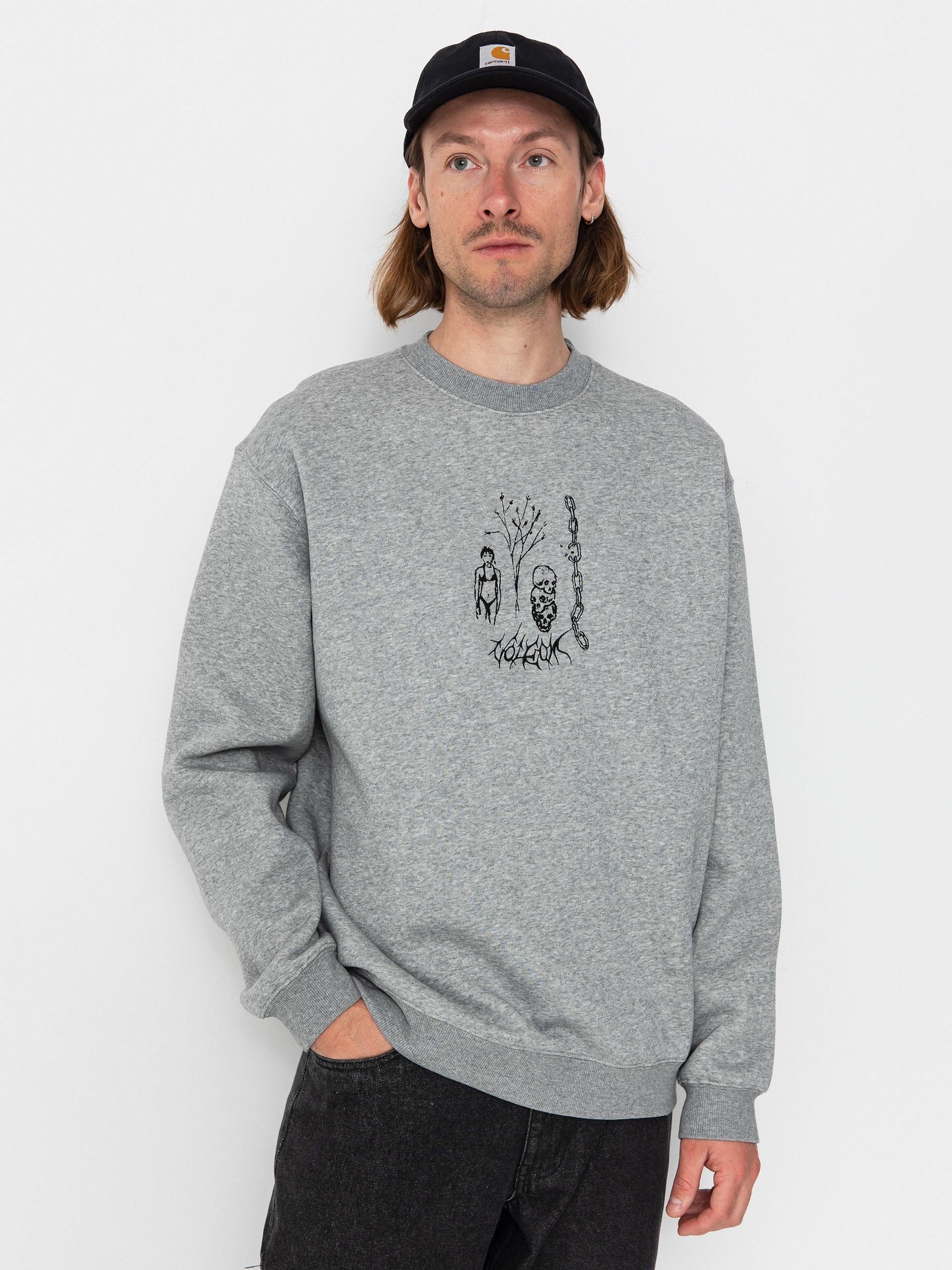 Volcom Noder Crew Sweatshirt (heather grey)