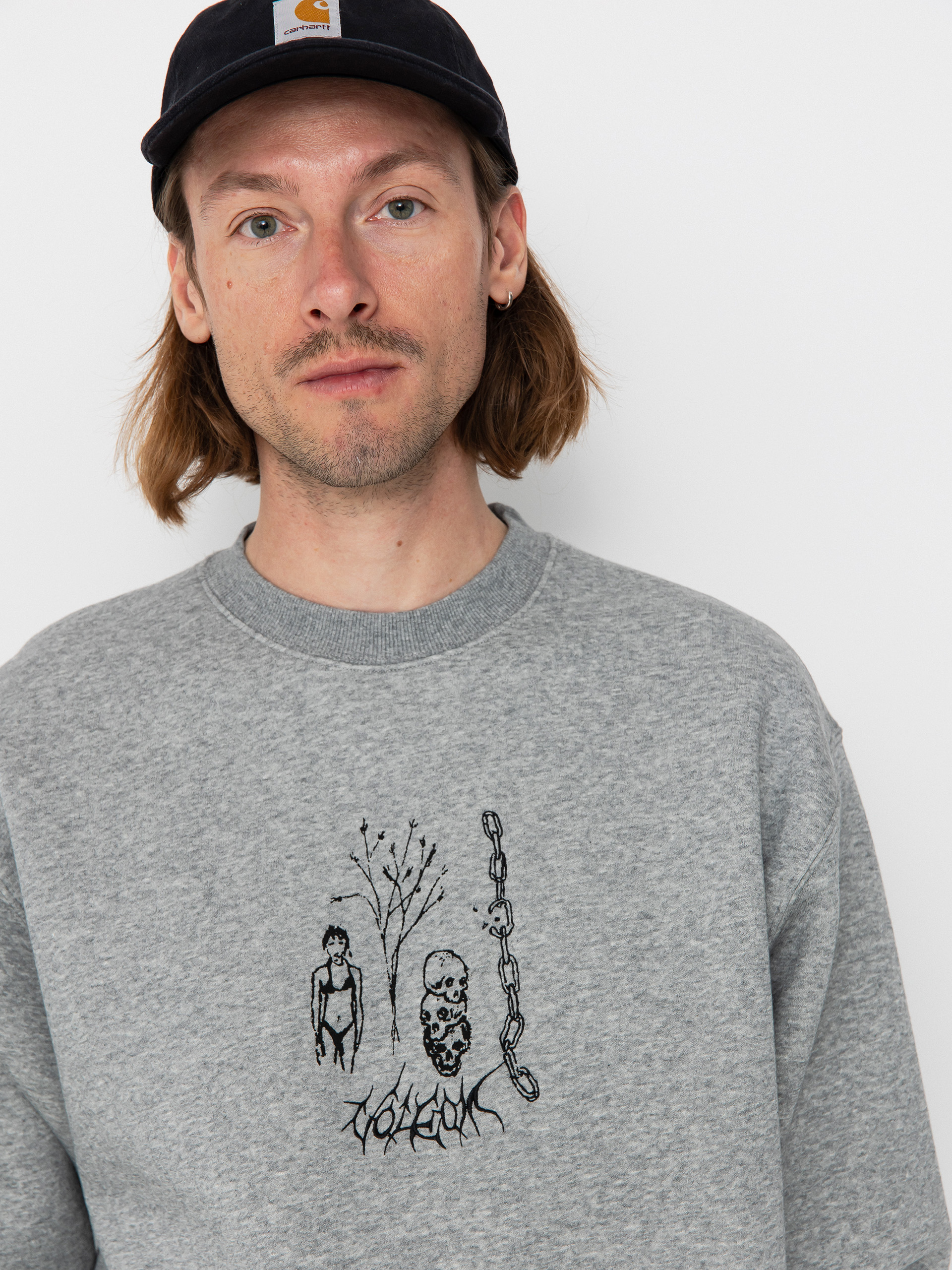 Volcom Noder Crew Sweatshirt (heather grey)