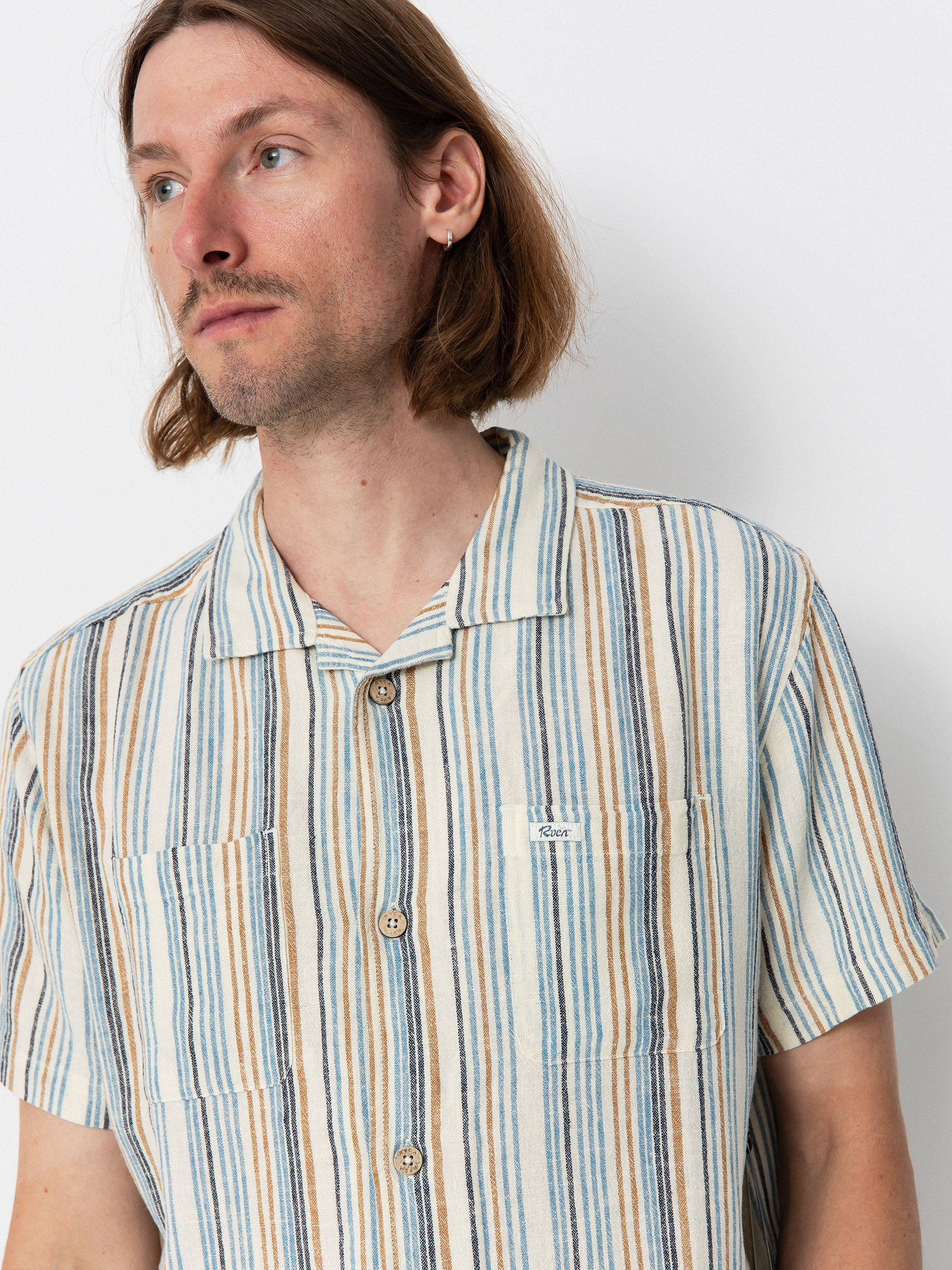 RVCA Exotica Stripe Shirt (natural)