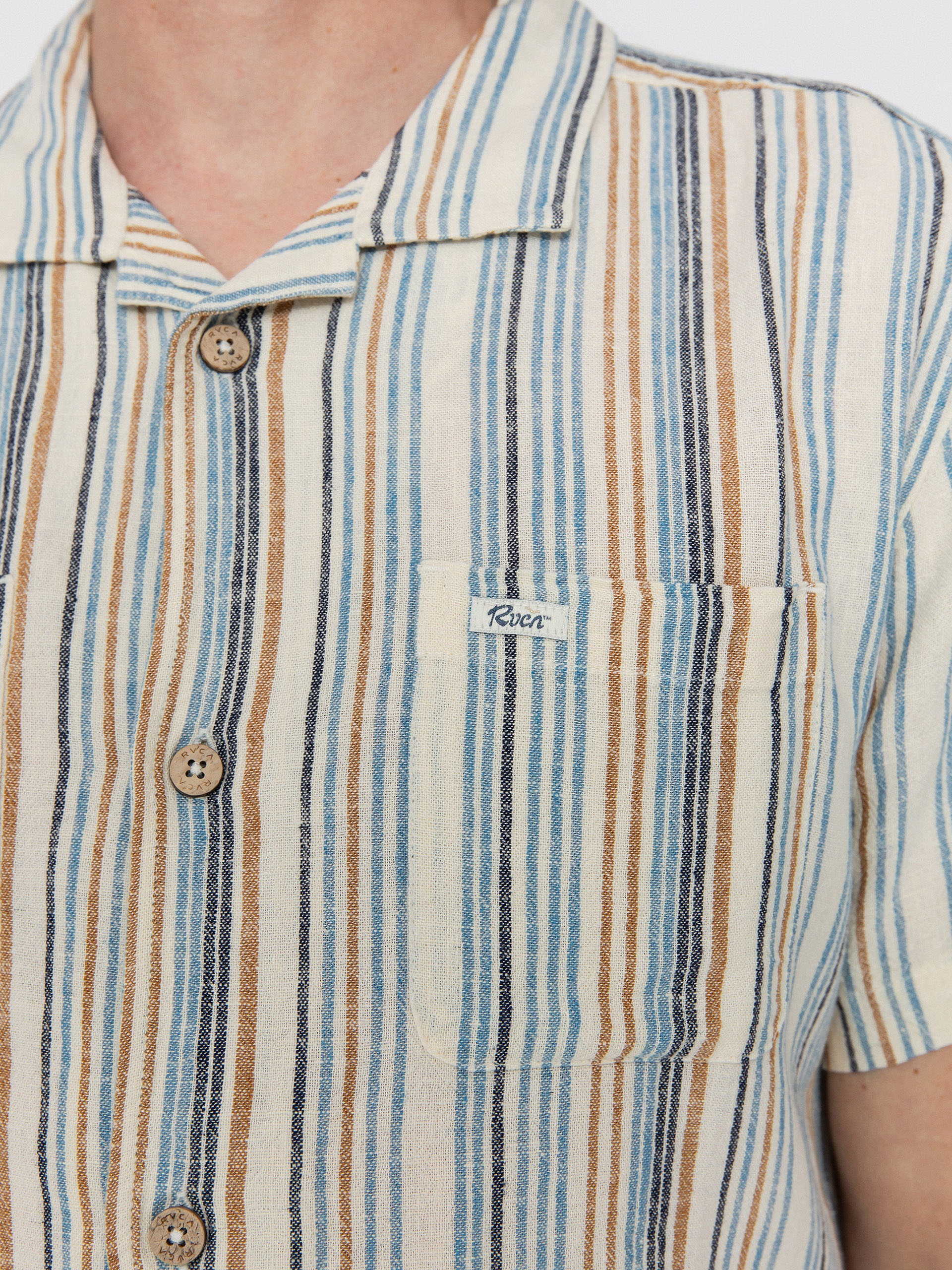 RVCA Exotica Stripe Shirt (natural)