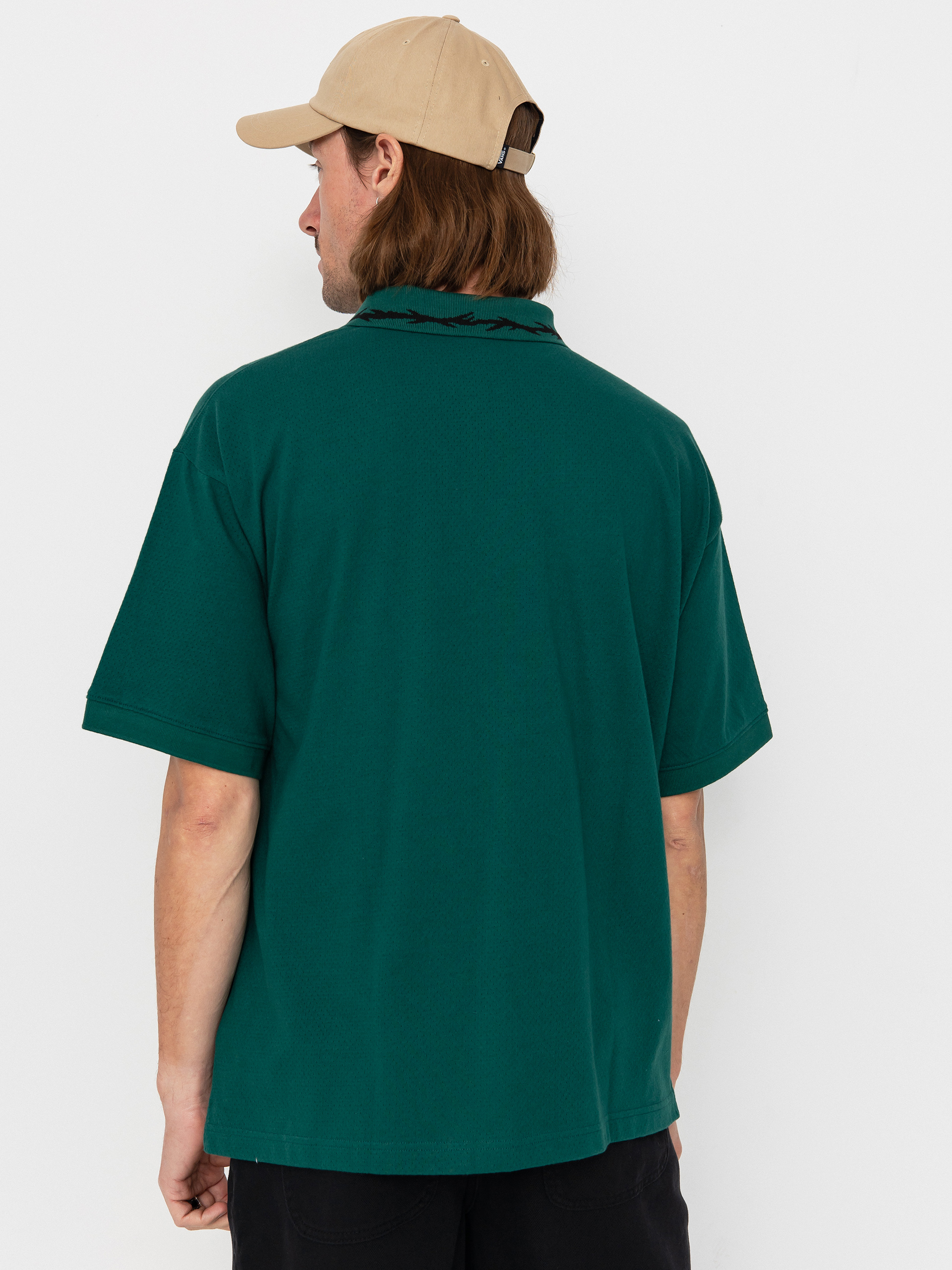 Vans Skate Mesh Polo T-shirt (rain forest)