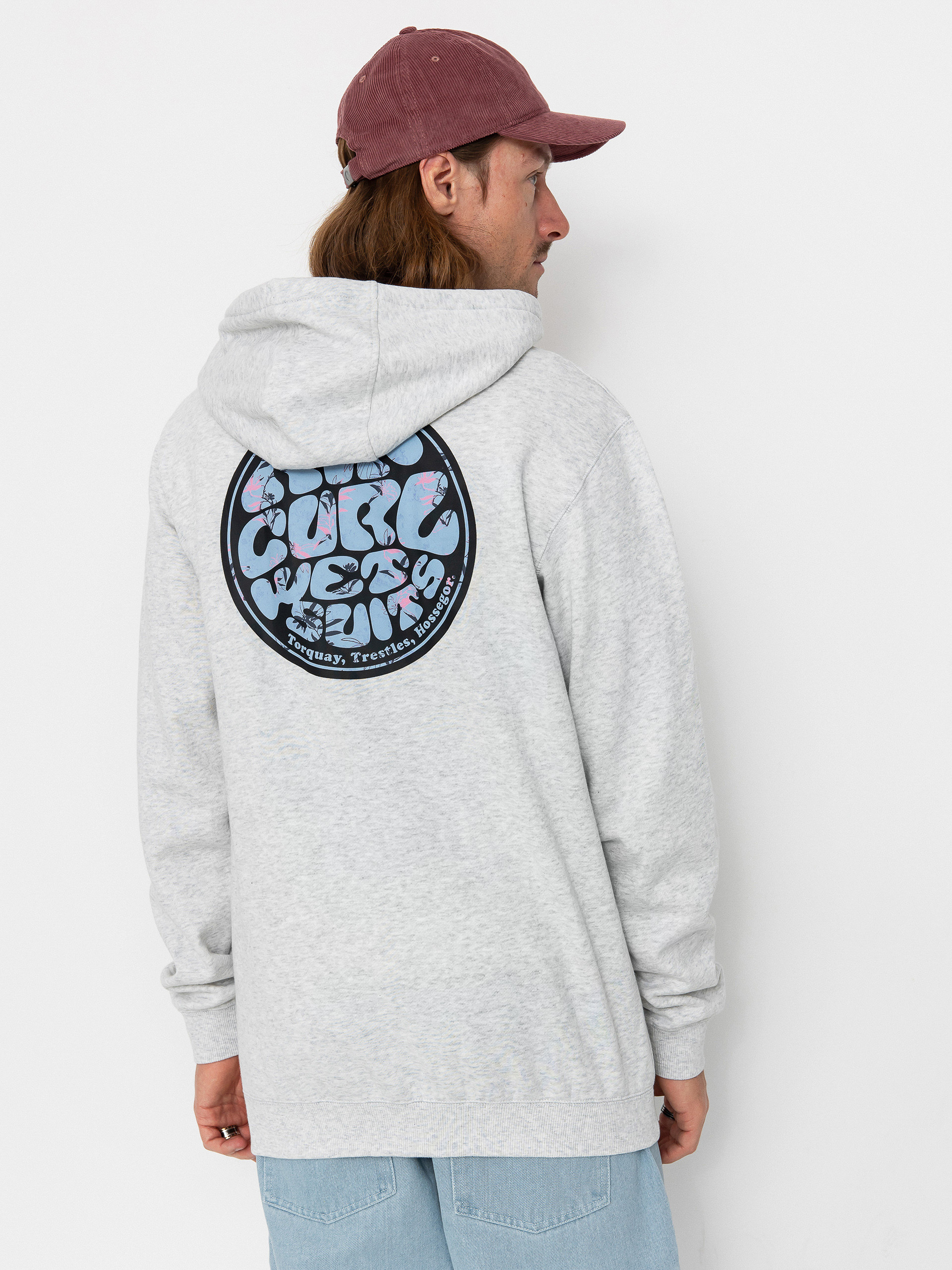 Rip Curl Wettie Passage Icon ZHD Hoodie (grey heather)