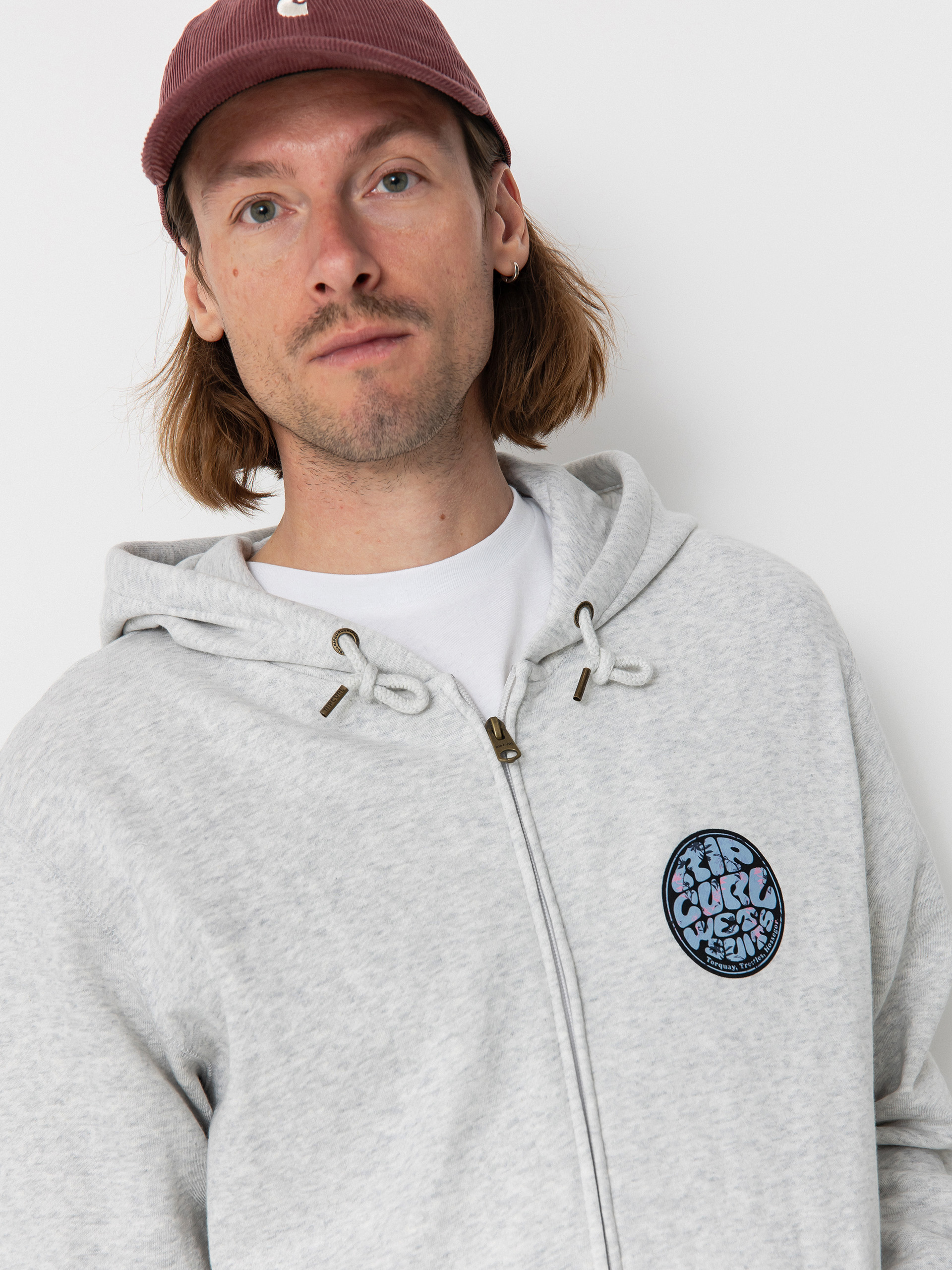 Rip Curl Wettie Passage Icon ZHD Hoodie (grey heather)