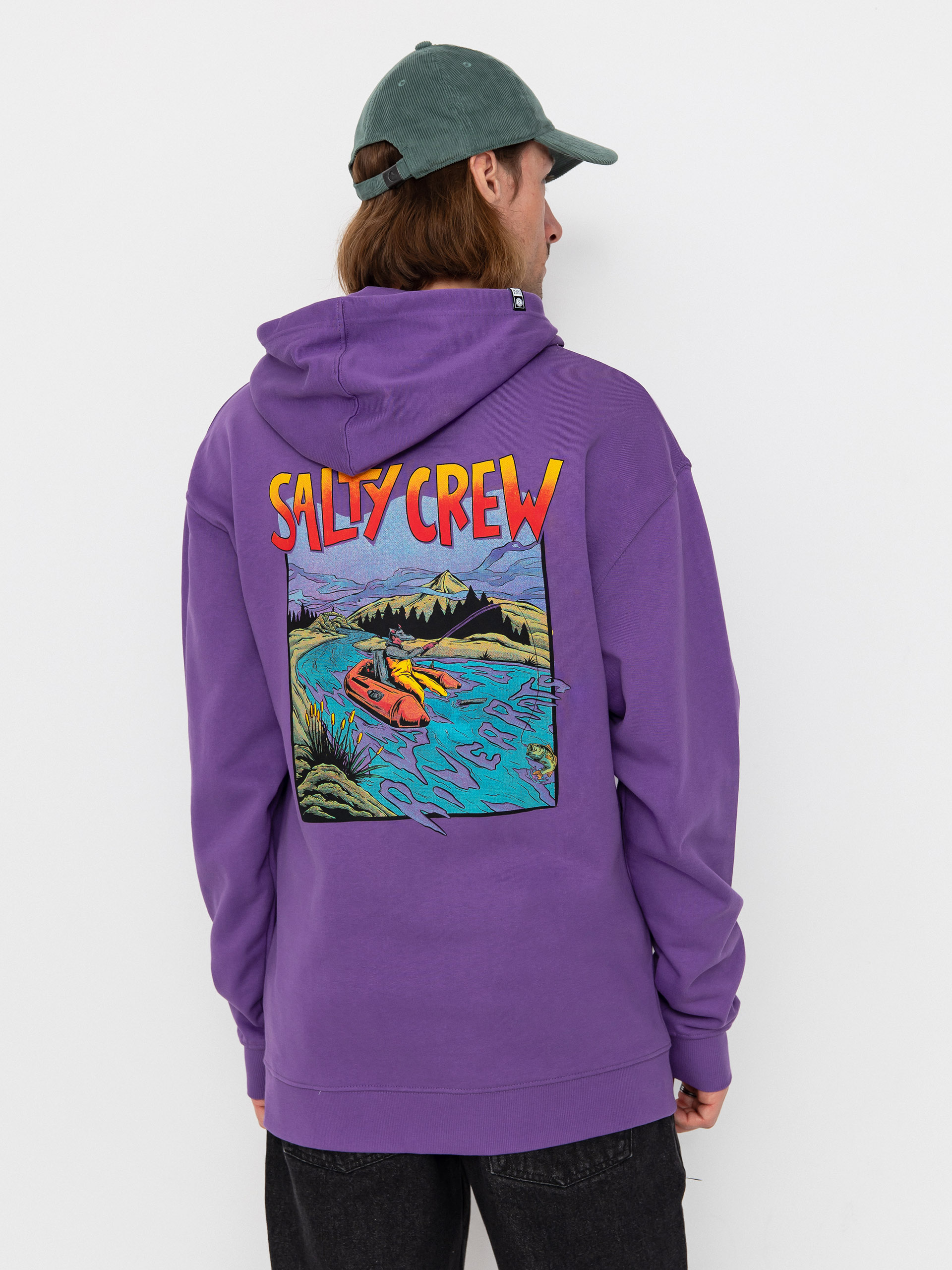 Salty Crew River Rats HD Hoodie (purple heart)