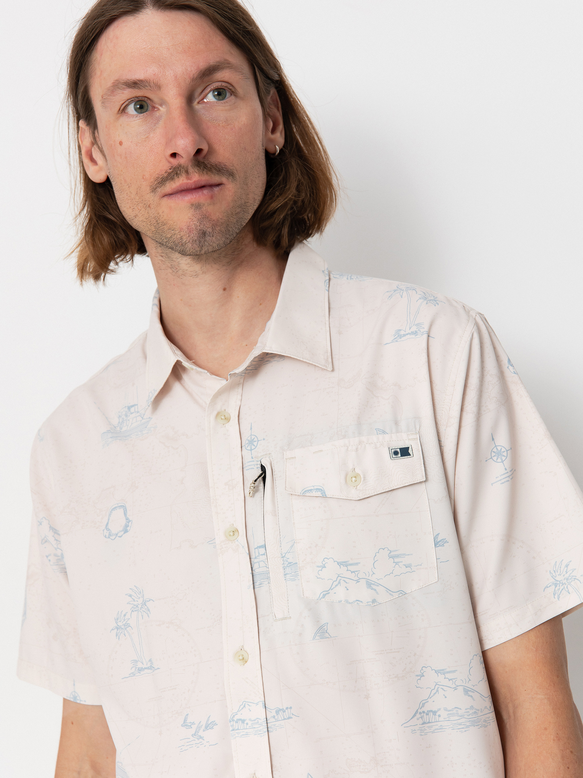 Salty Crew Hemd Helmsman Uv Button Up (oyster)