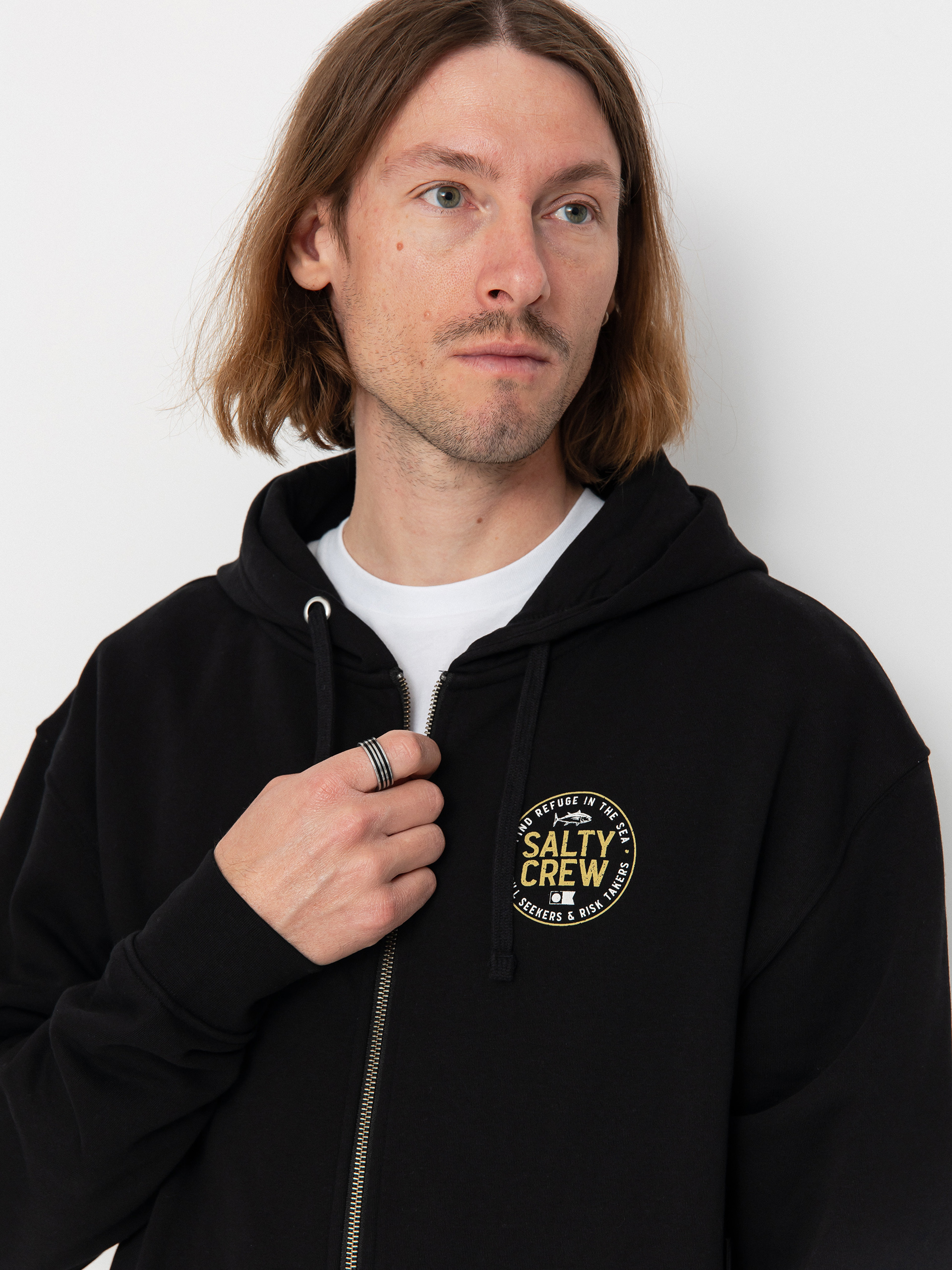 Salty Crew Legendary Zip Sweatshirt (black)