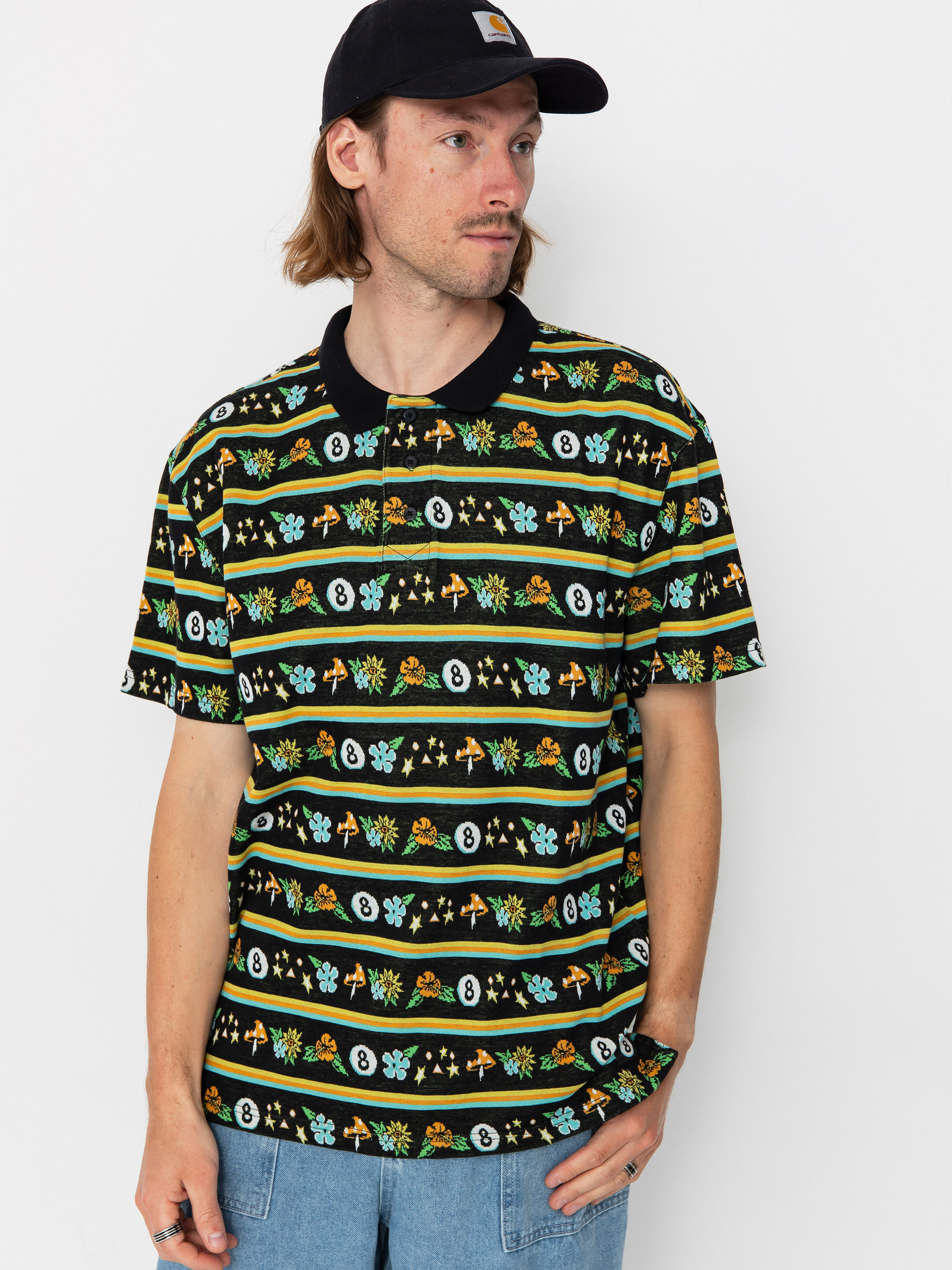 Santa Cruz Winkowski Trip Stripe Polo t-shirt (ocho trip)
