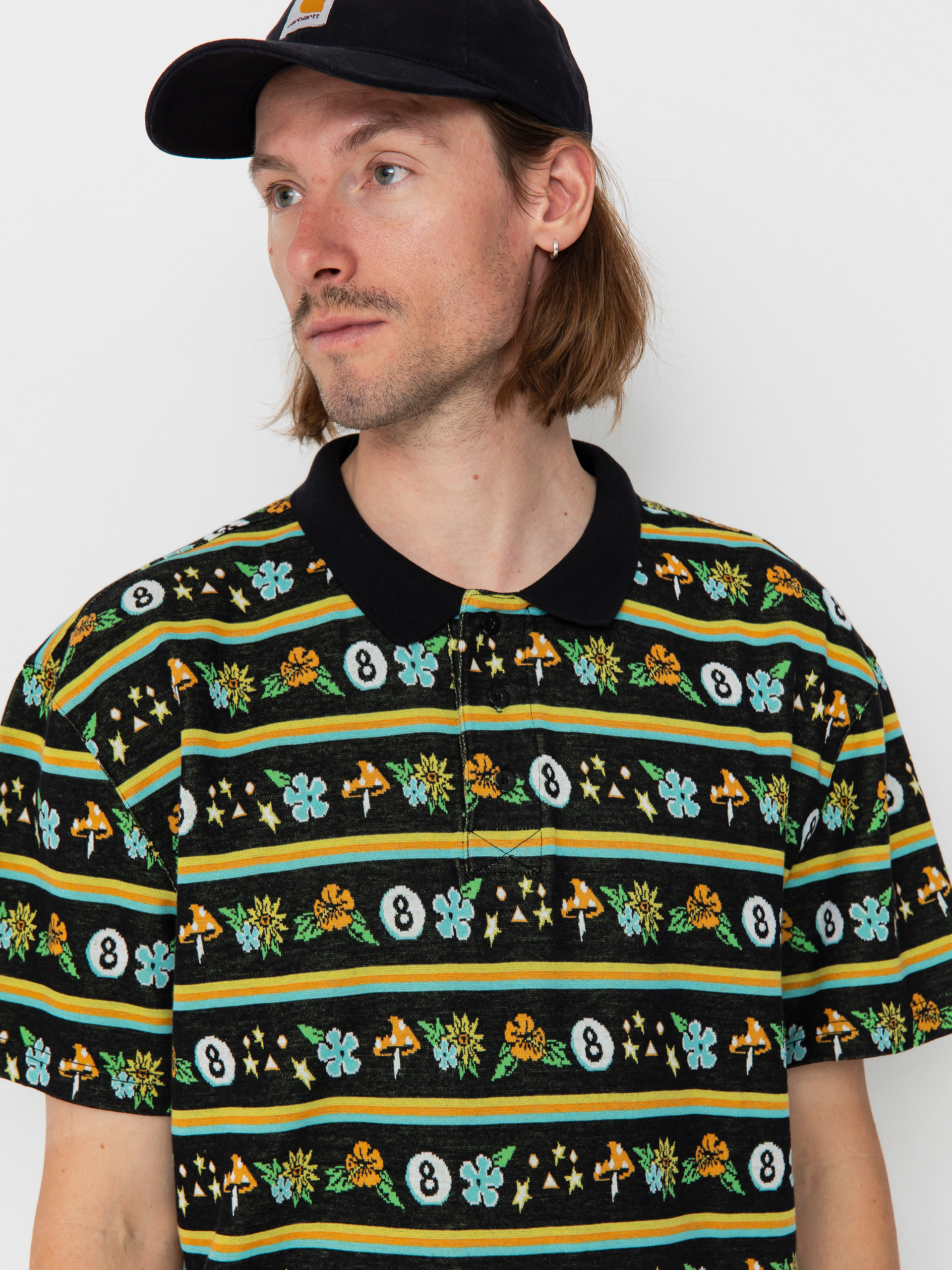 Santa Cruz Winkowski Trip Stripe Polo t-shirt (ocho trip)