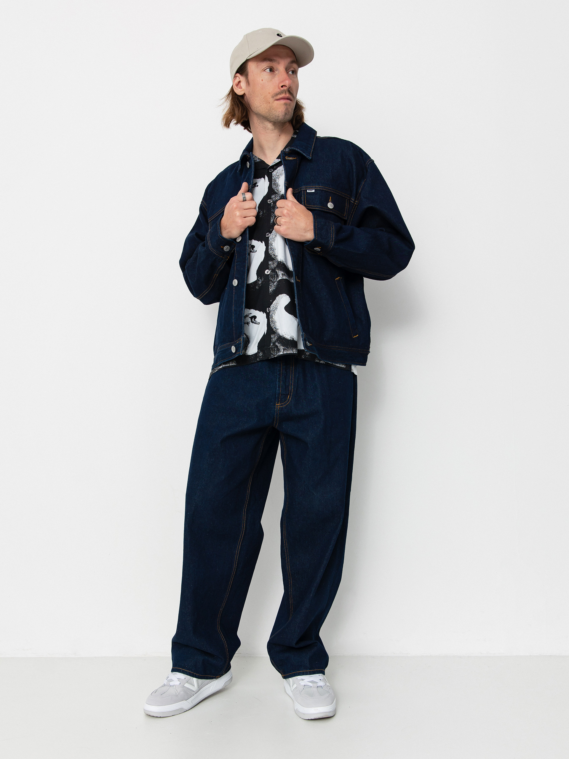 OBEY Opena Jacket Jacket - navy blue (rinse indigo)