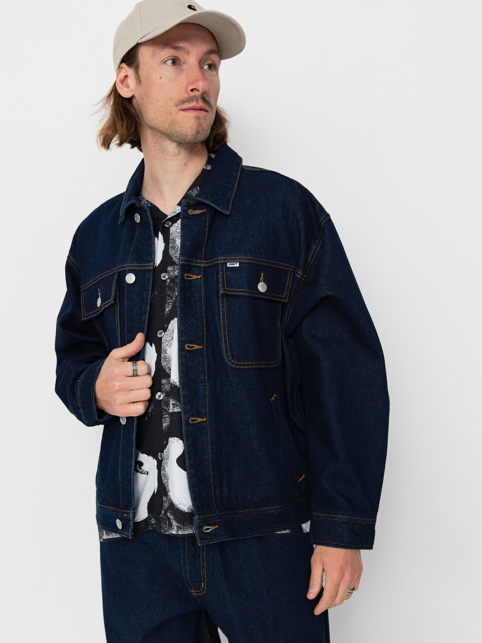 OBEY Opena Jacket Jacke (rinse indigo)