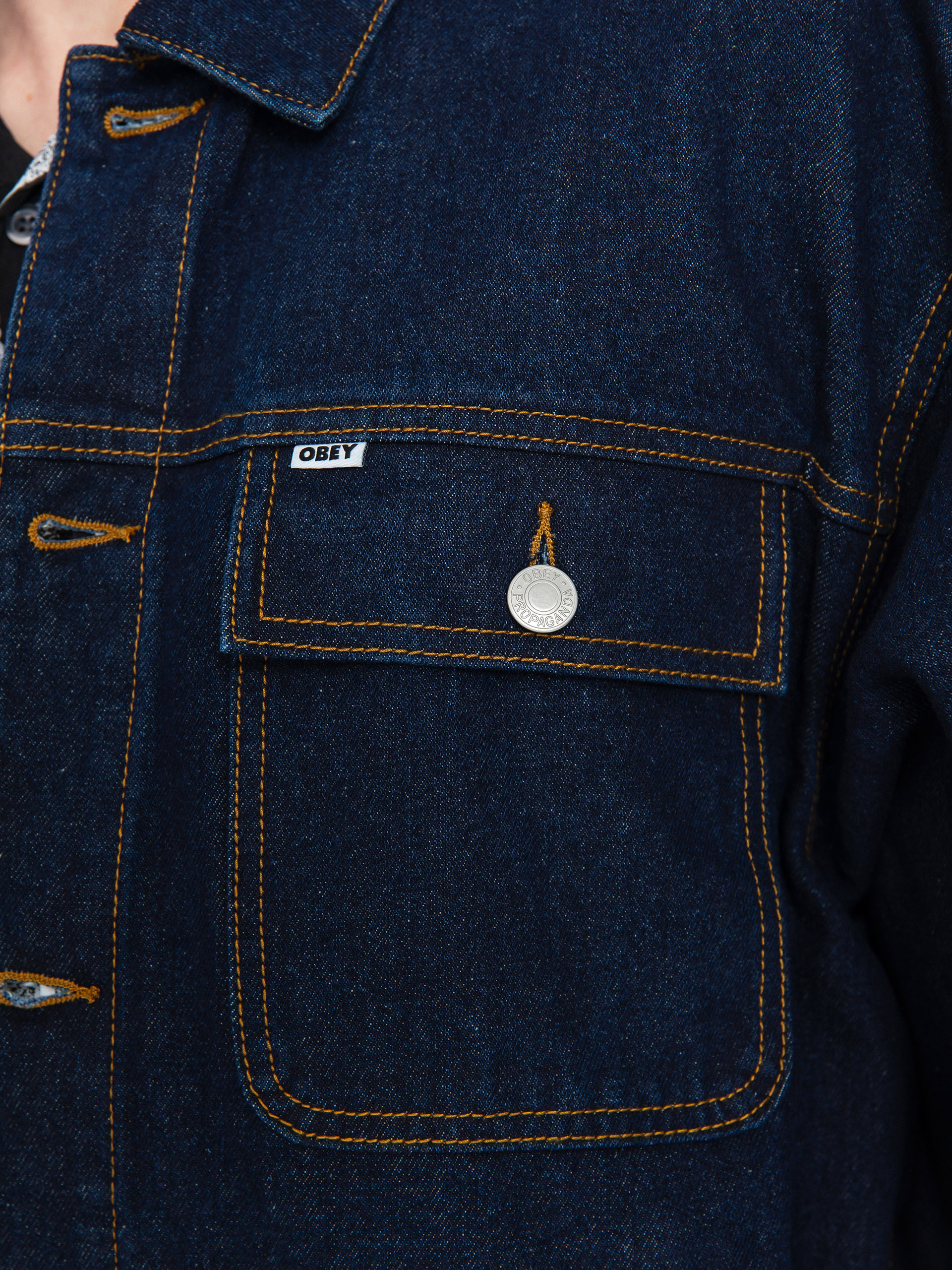 OBEY Opena Jacket Jacke (rinse indigo)