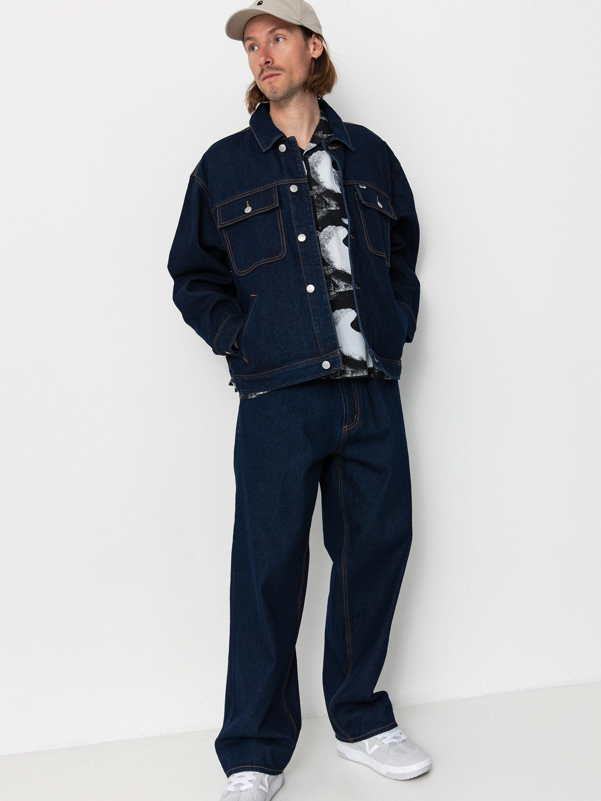 OBEY Opena Jacket Jacket - navy blue (rinse indigo)