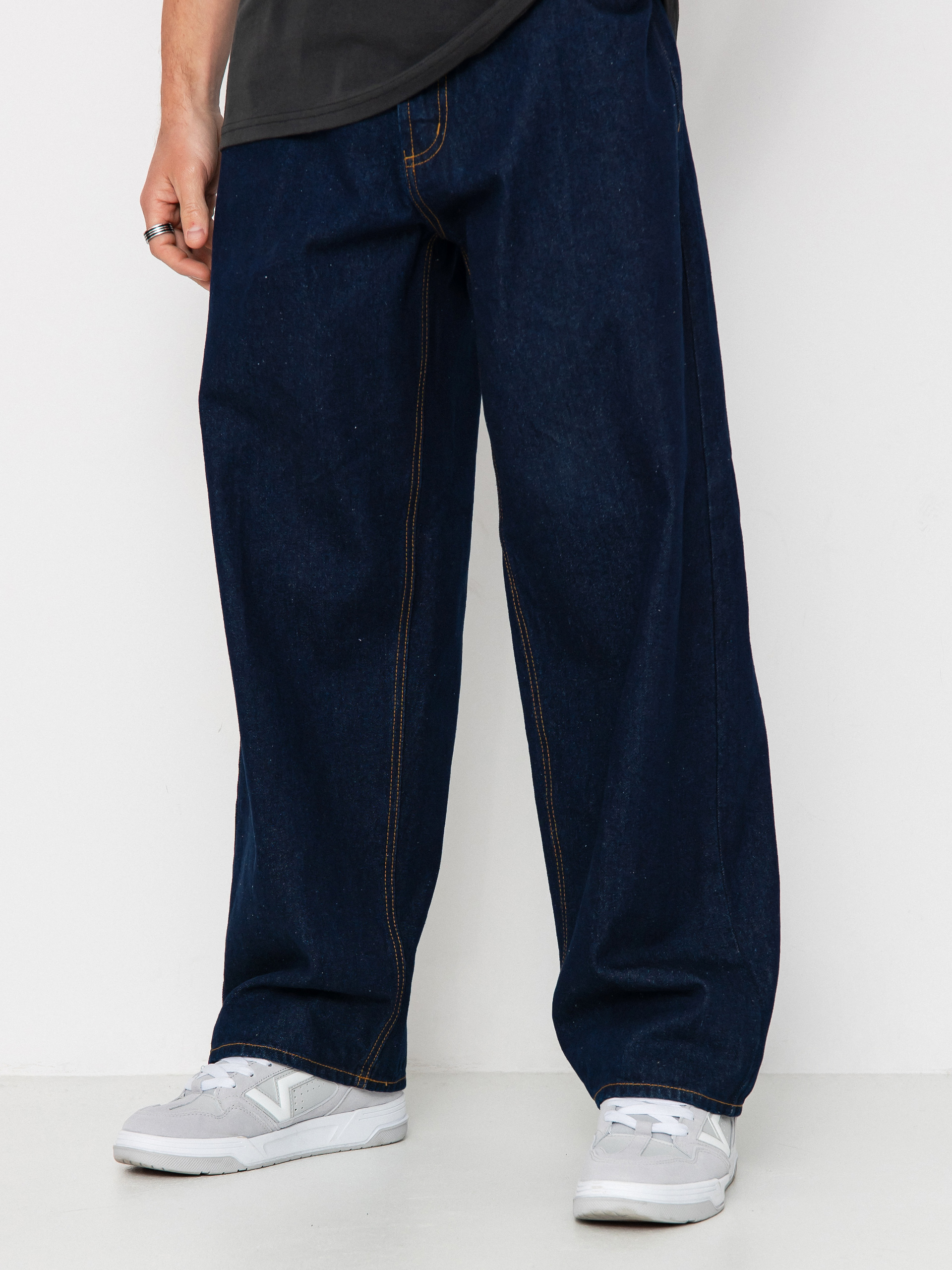 【XL】Ovy Blue Baggy Denim Pants OBEY Bigwig Baggy Denim Pants - navy blue (rinse indigo)