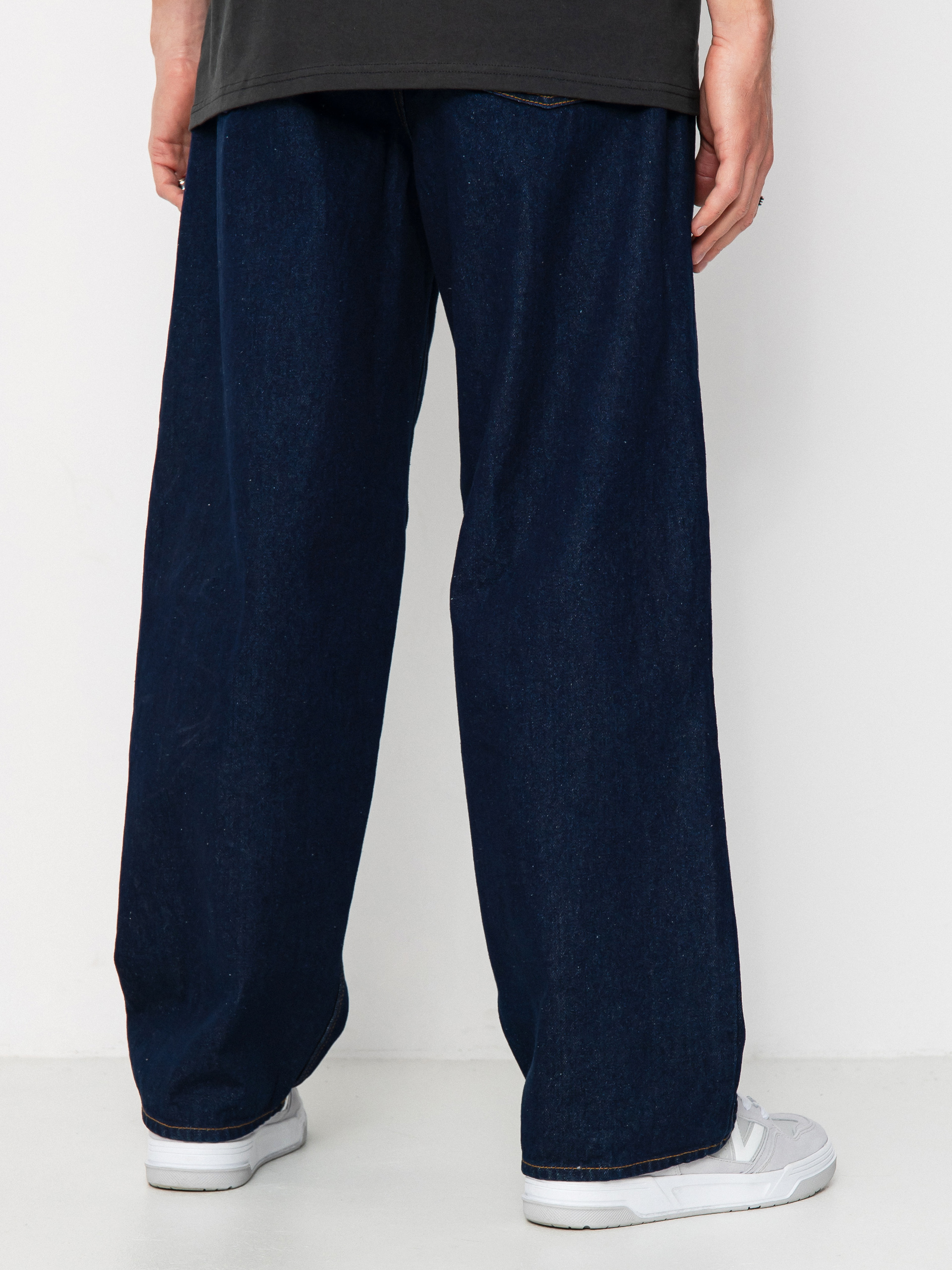 【yoikadakada】Baggy denim pants/Indigo OBEY Bigwig Baggy Denim Pants - navy blue (rinse indigo)