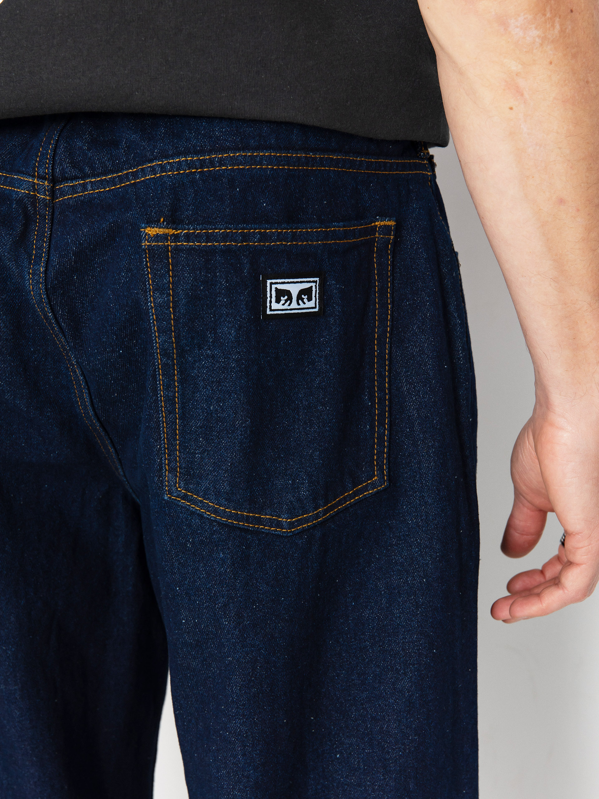 OBEY Bigwig Baggy Denim Pants (rinse indigo)