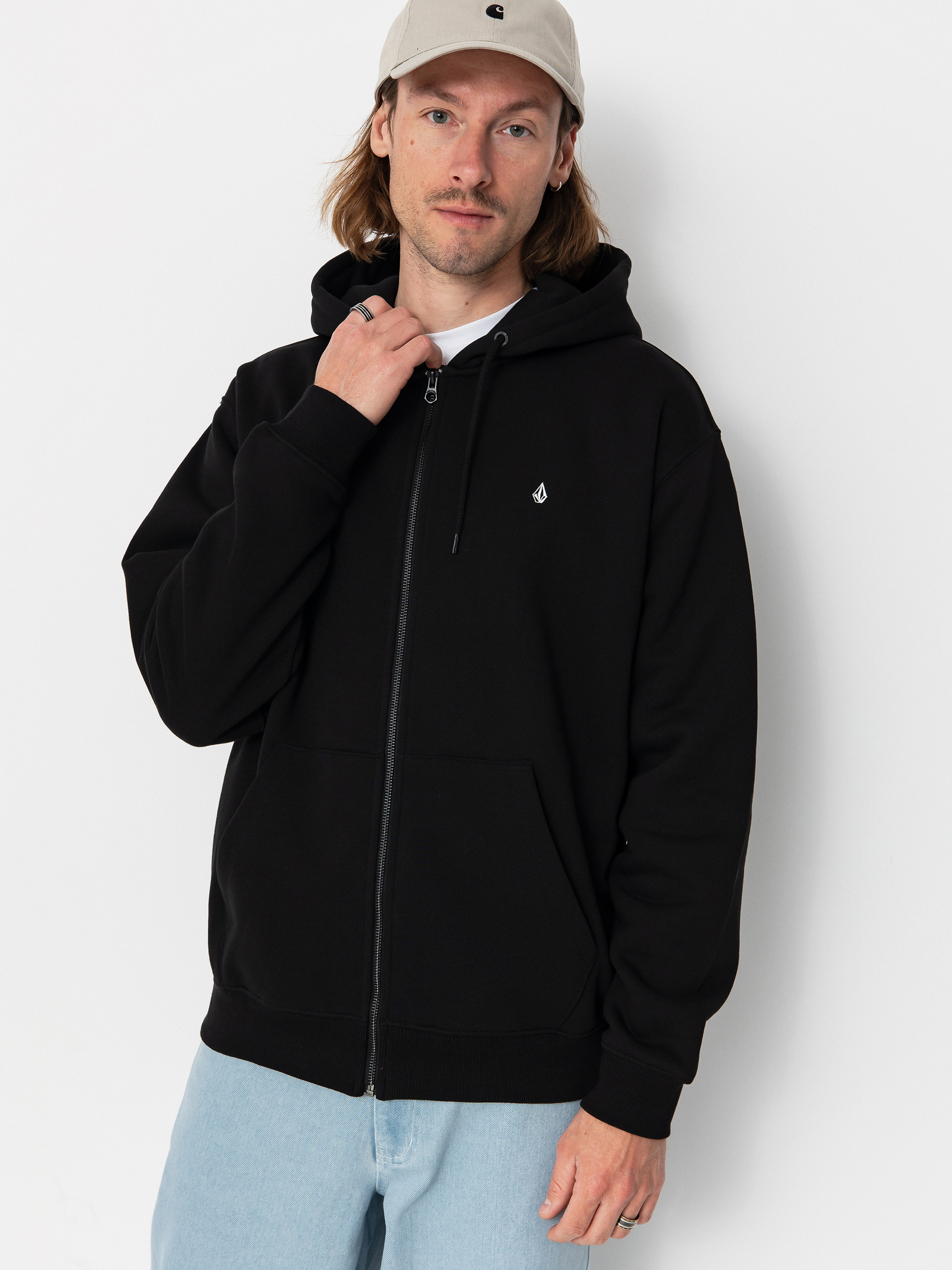 Volcom Sweatshirt Single Stone Zip (black)