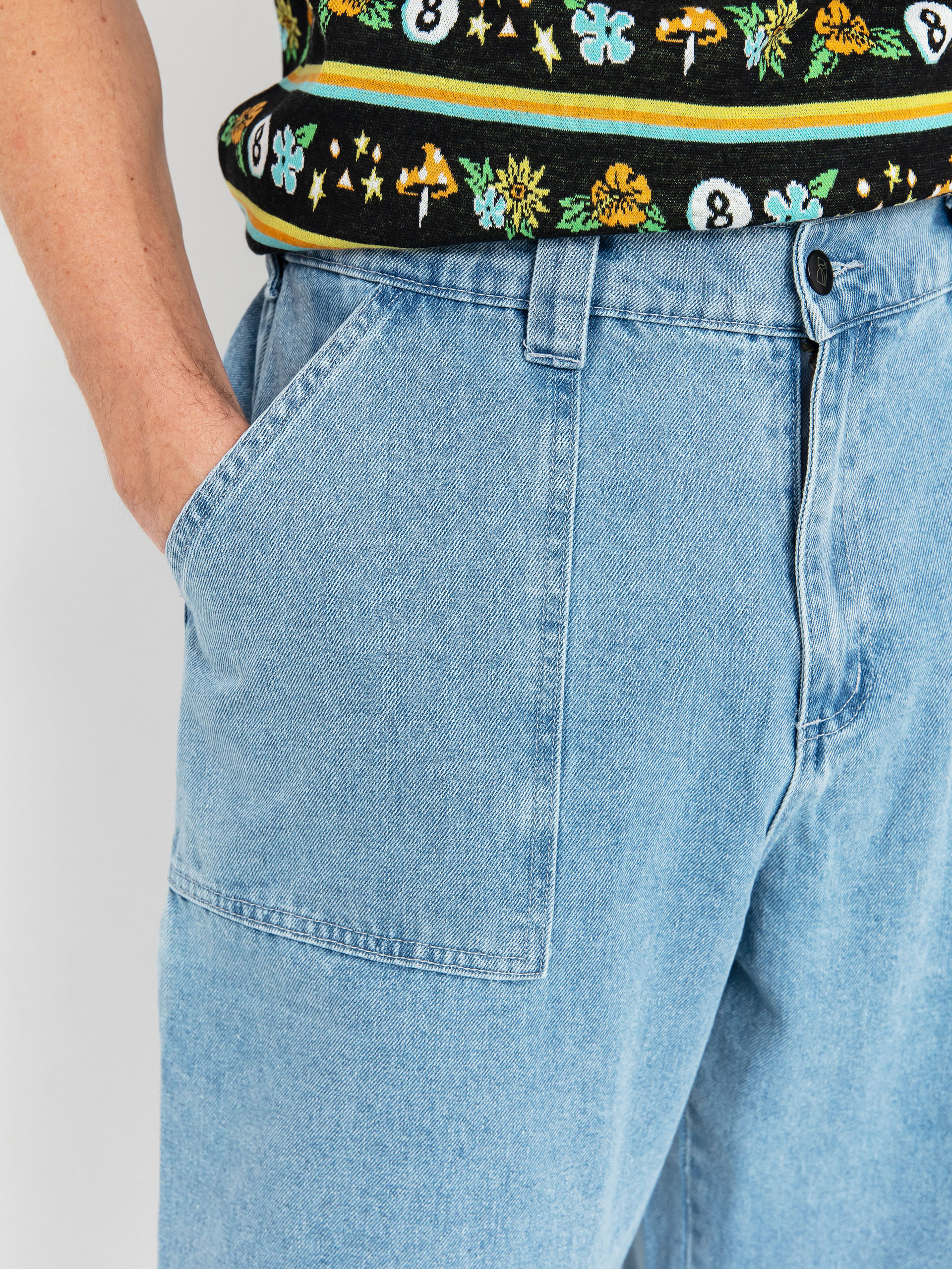 Poetic Collective Hose Painter (light denim wash)